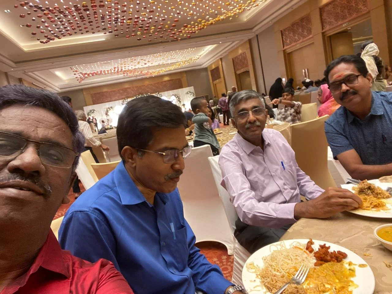 At Shajahan's son Tariq's wedding on Dec/21/2025.