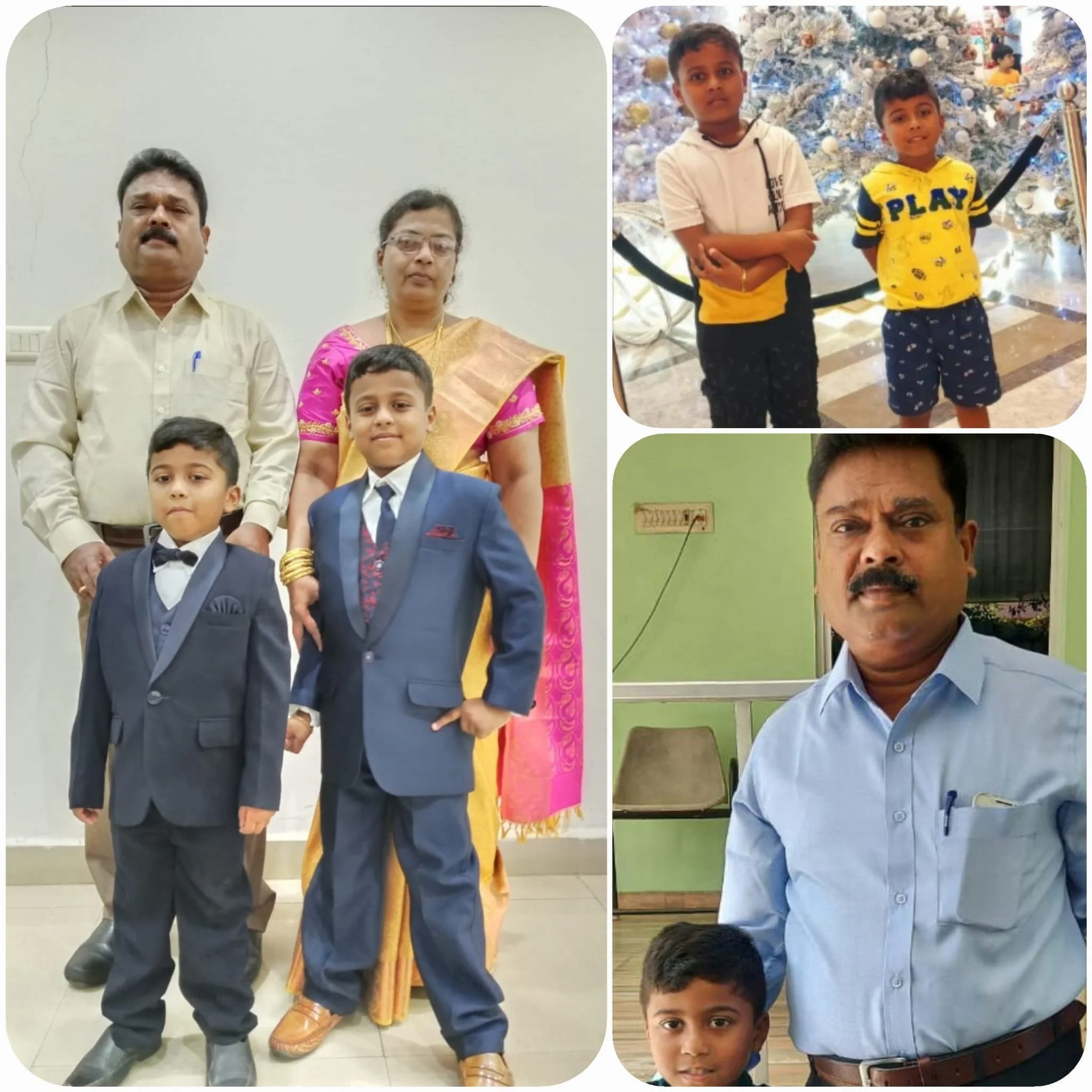 Pal's collage for Abraham + Jasmine's 36th wedding anniversary on Dec/27/2025.