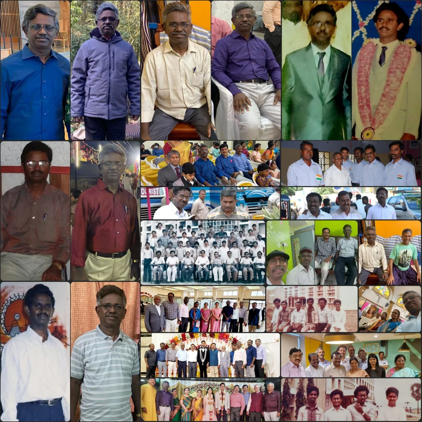 Pal's collage for Charles' 62nd birthday on Nov/17/2025.