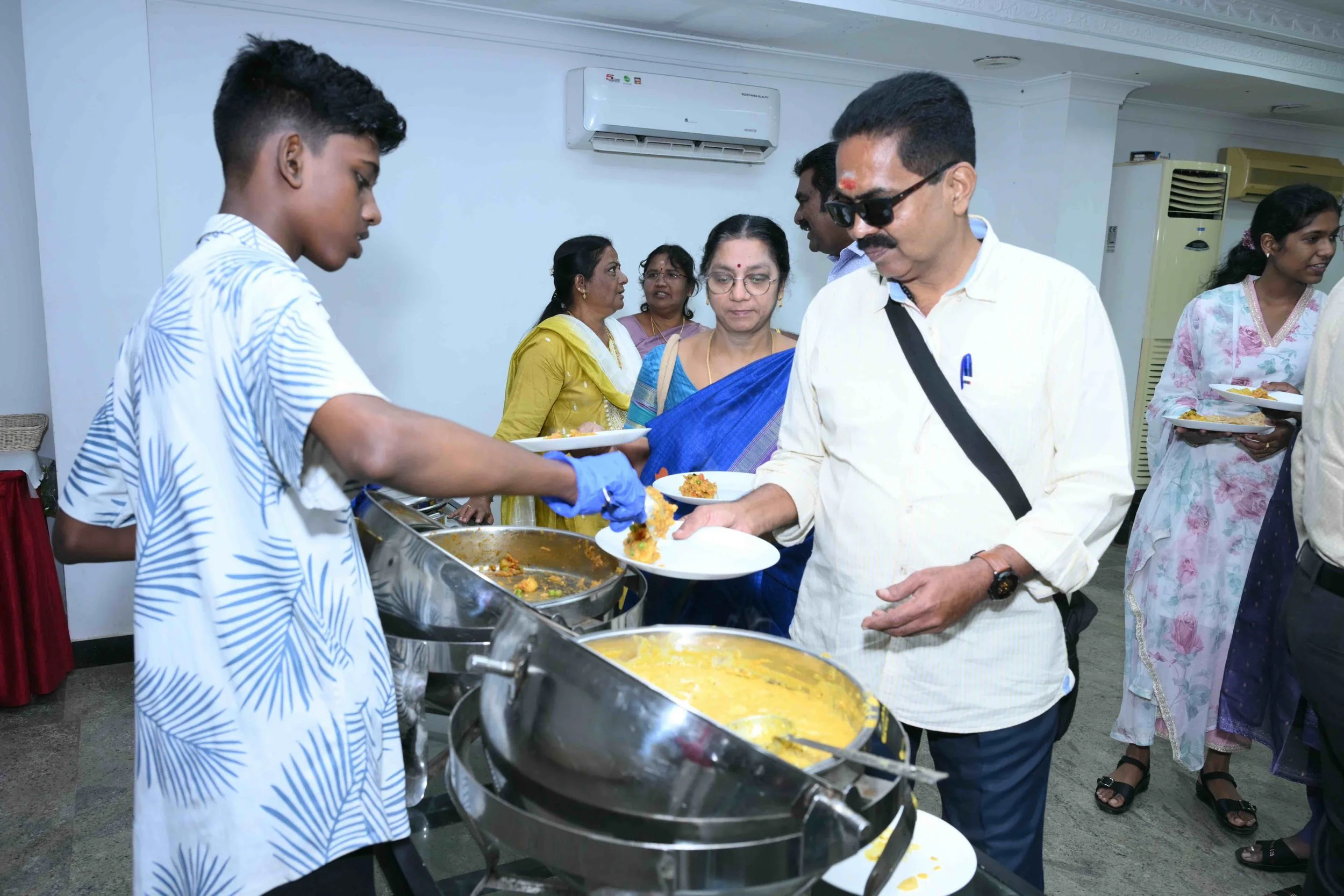 Sathya getting served in style.