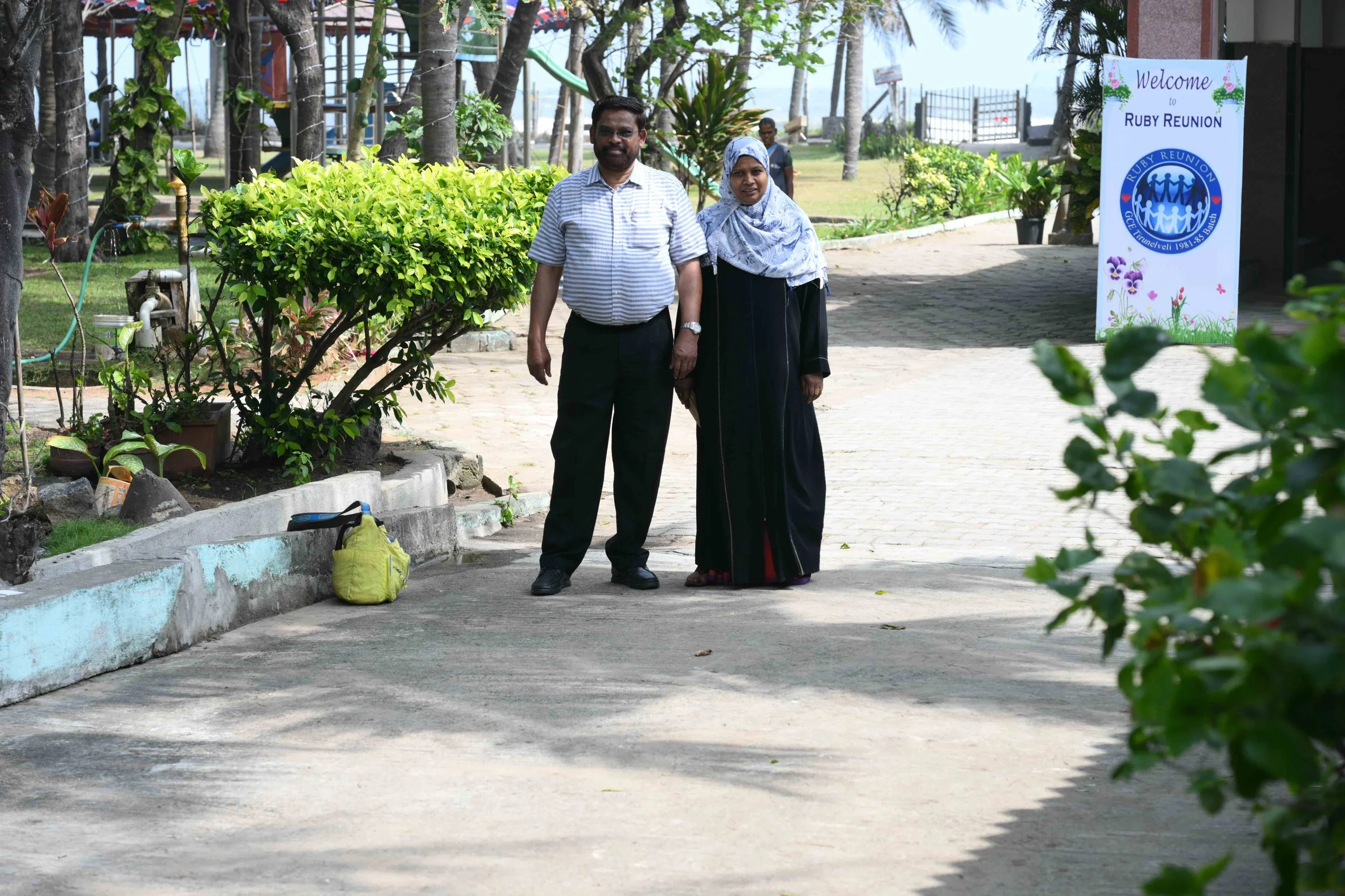 A.J with his dear wife Fathima.