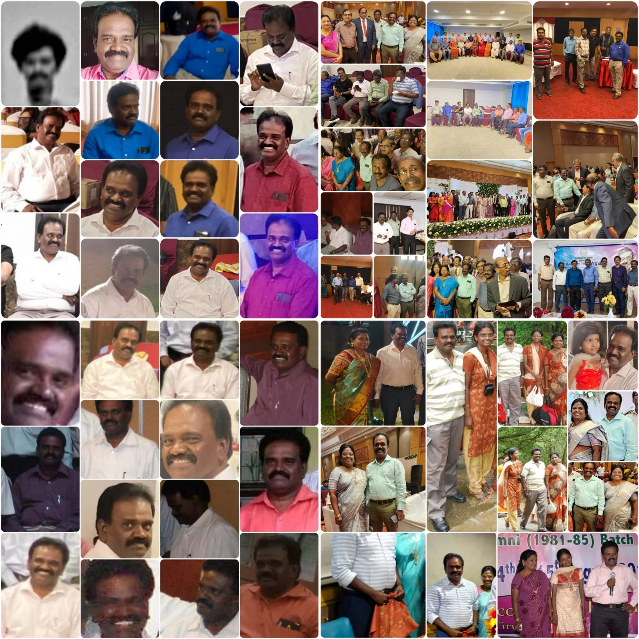 Pal's collage for Guna's 62nd birthday on Jun/30/2025.