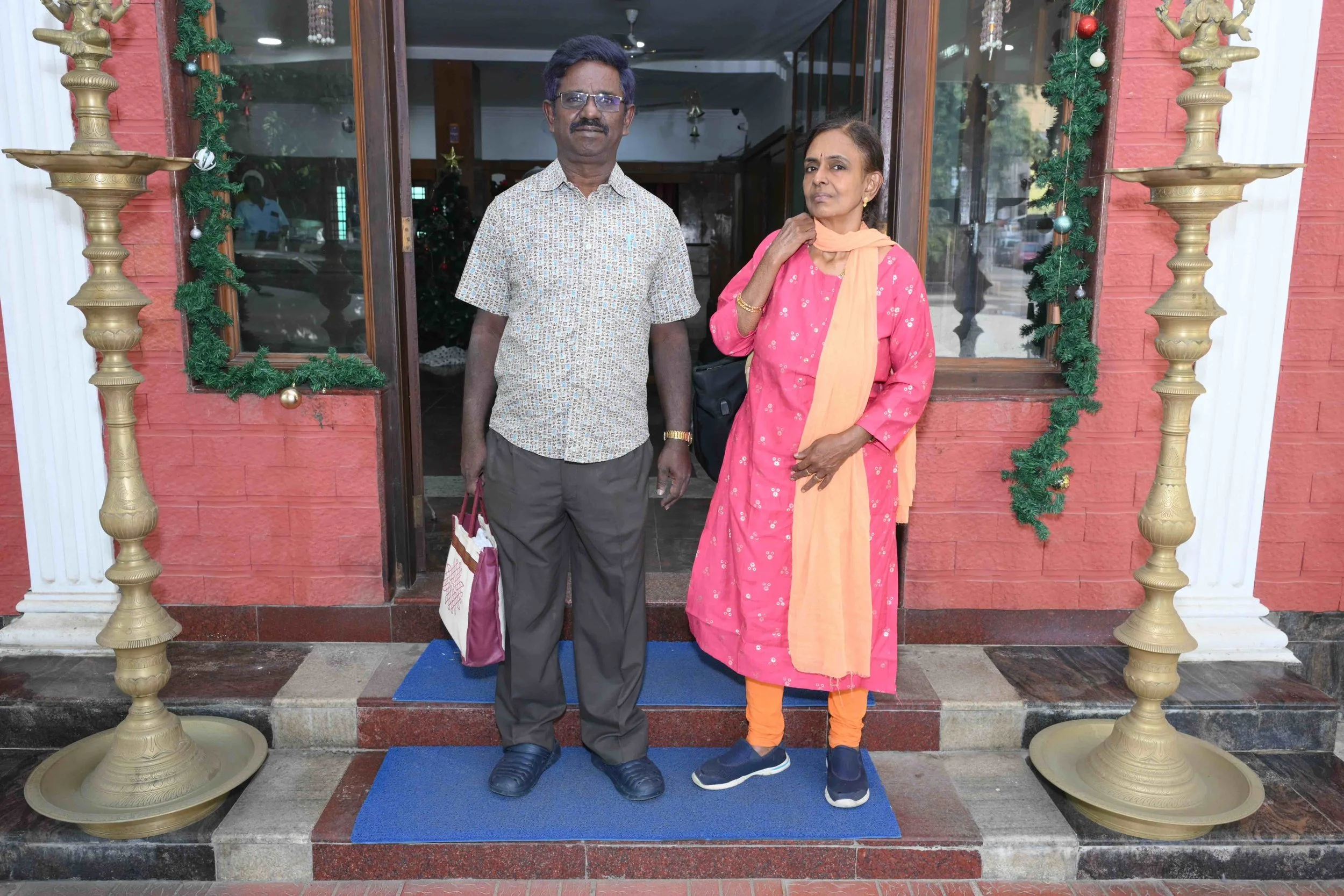 Charles and Ether Mary arrive not from very far.