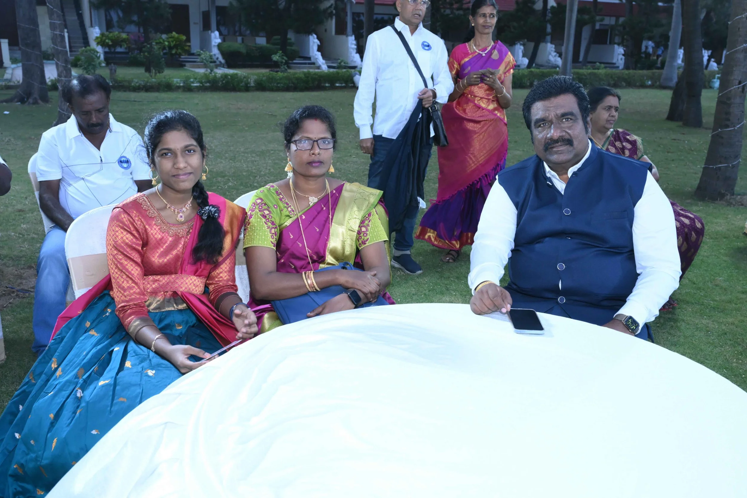 Prakash with his dear wife Sudhashini and loving daughter Priya Soundarya.