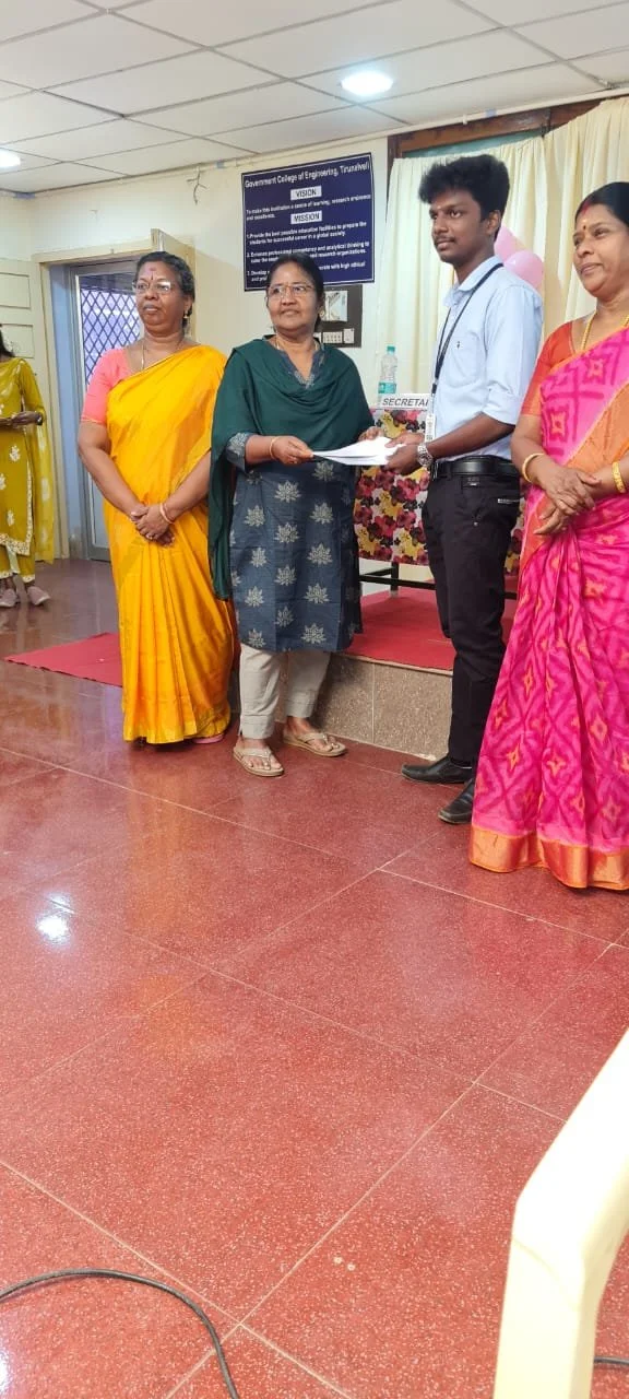 Shanthi at the Alumni meet in GCE on Sep/06/2025.