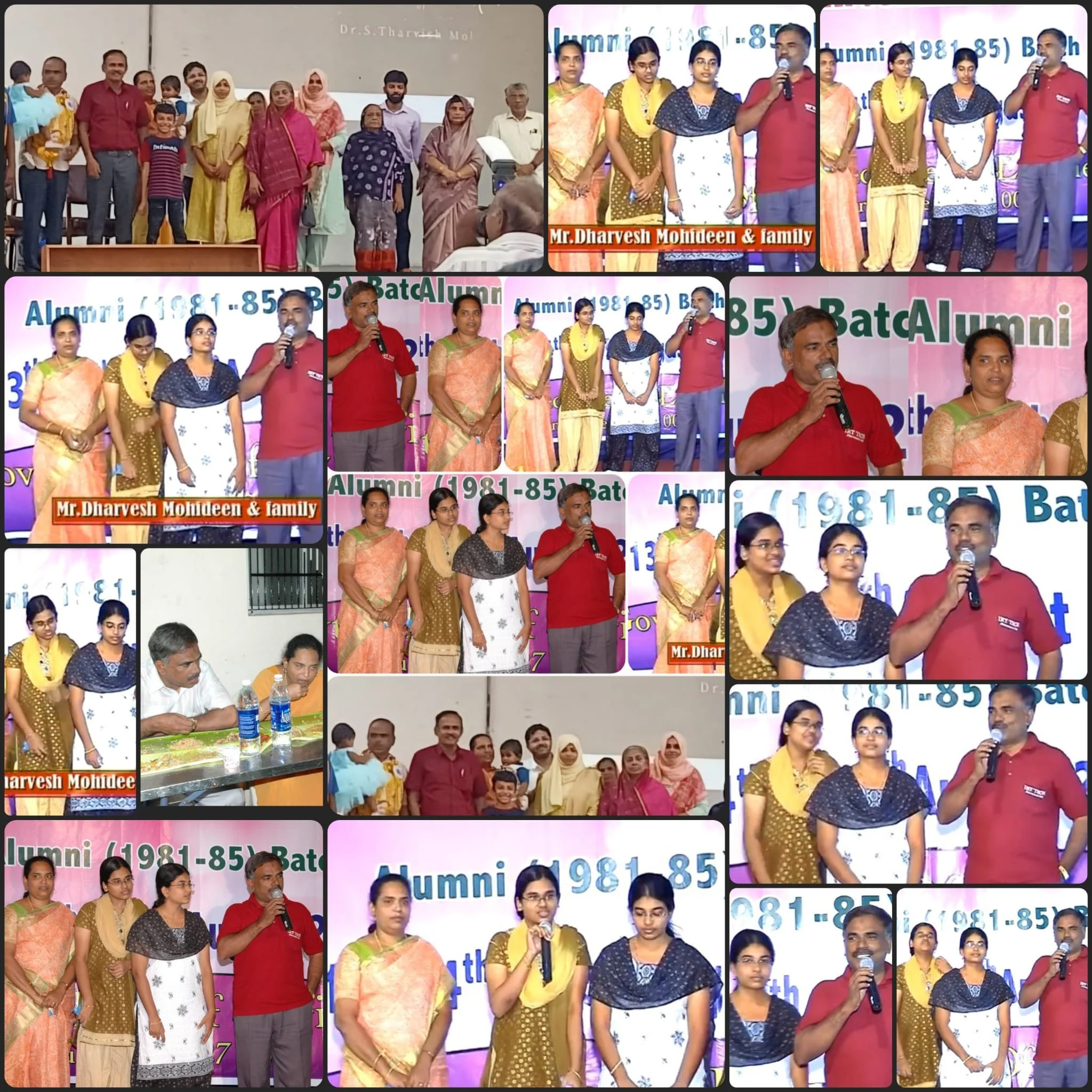 Pal's collage for Dharvish + K.H.Begum's 38th wedding anniversary on Aug/23/2025.