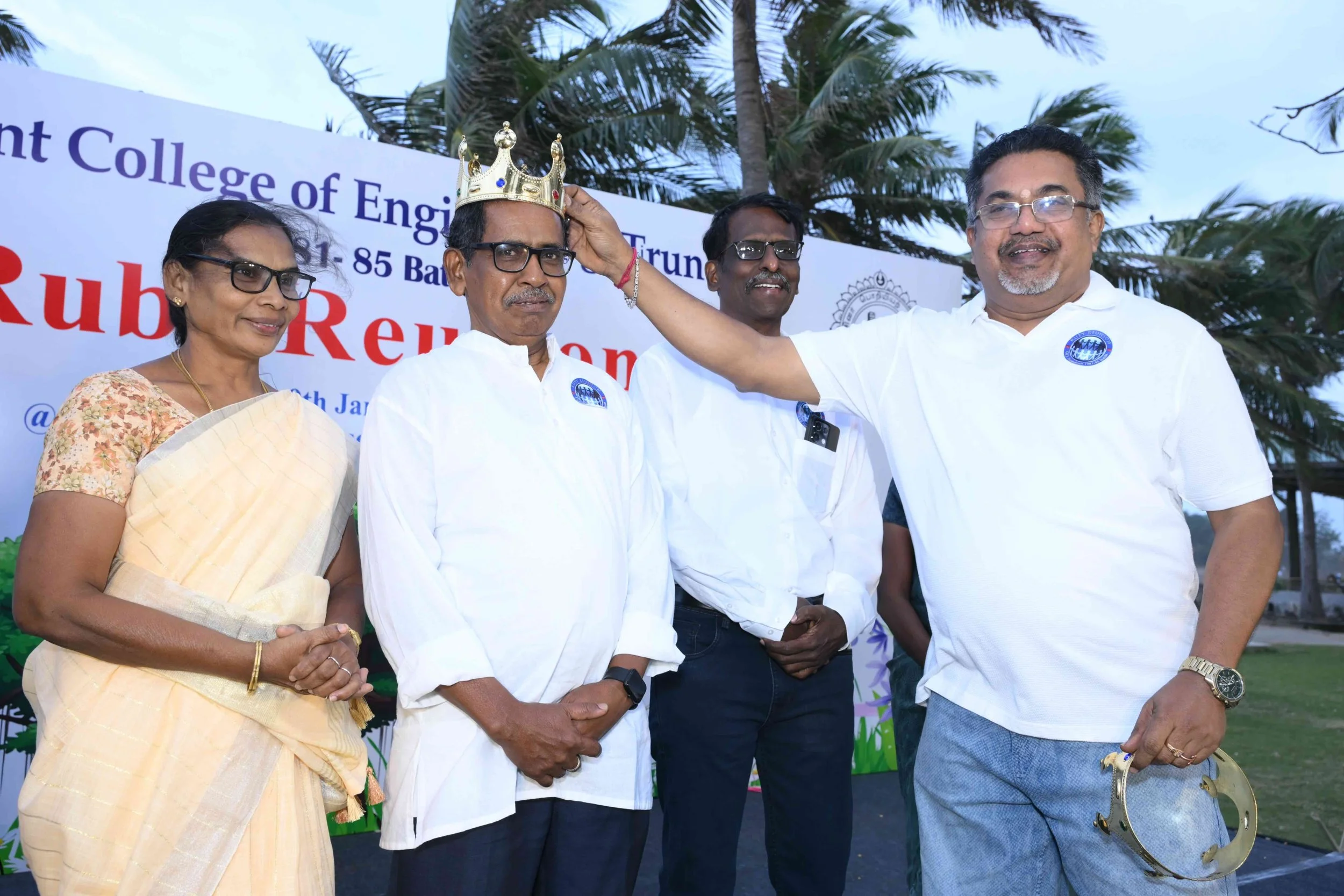 Manicks crowns the Jan/09 63rd birthday boy.