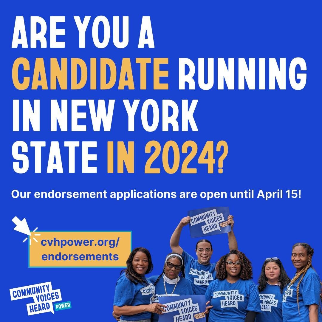 Our endorsement applications are OPEN!

CVH Power seeks out, trains, and encourages aspiring candidates of color; as well as people who support our agenda to advance low-income communities of color across our four chapters: 

✅ New York City
✅ Westch