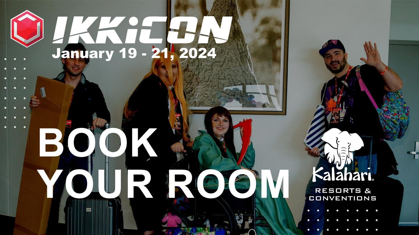 🚨 Last call! 🚨 Today is your final chance to reserve your hotel rooms at the group rate for IKKiCON &ndash; the ultimate anime convention experience awaits! Don't miss out on exclusive accommodations. Secure your spot now! 🏨✨ 
.
Reserve your room 