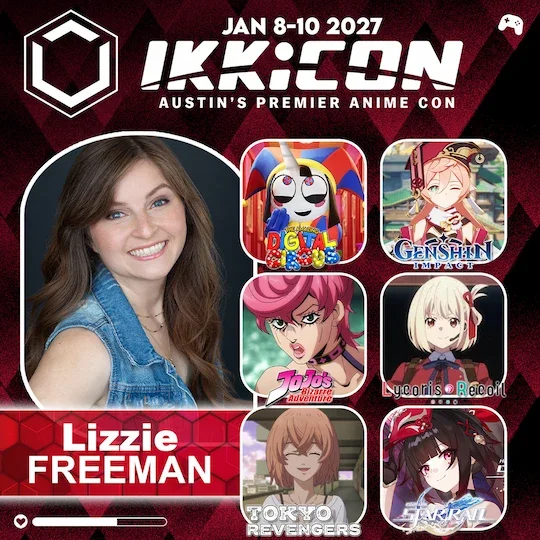 LKizzie Freeman IKKiCON 2027 Guest graphic