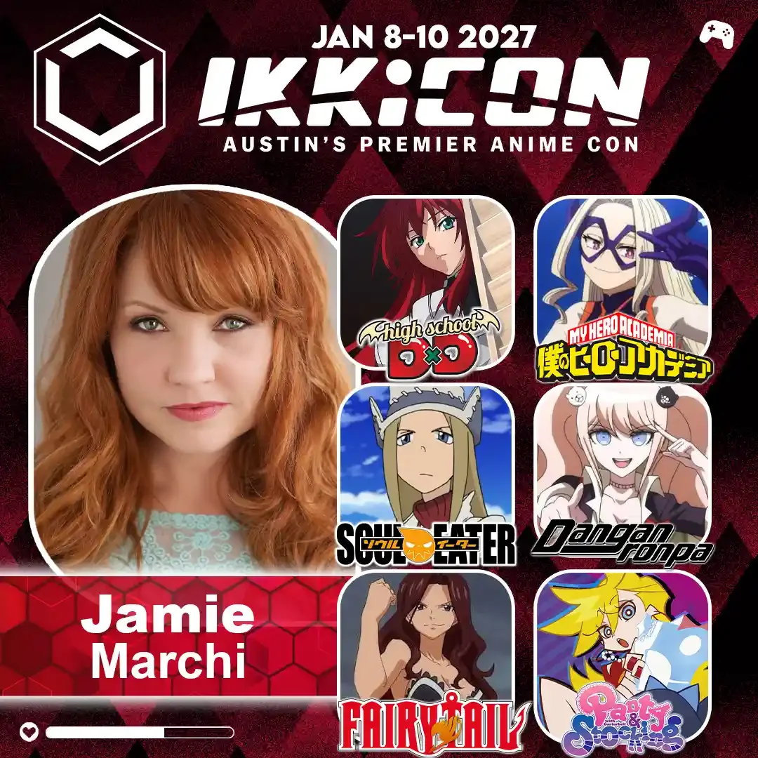 Jamie Marchi guest graphic for IKKiCON 2027