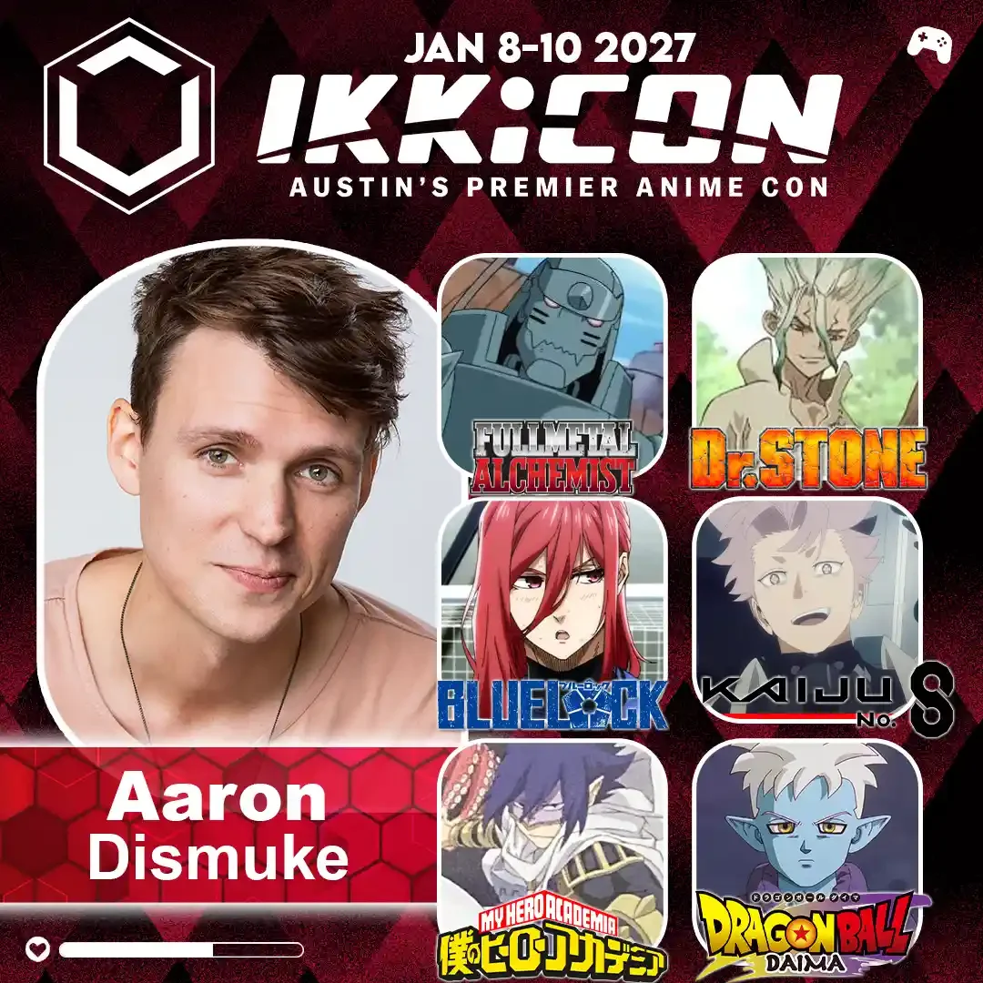 Aaron Dismuke guest graphic IKKiCON 2027