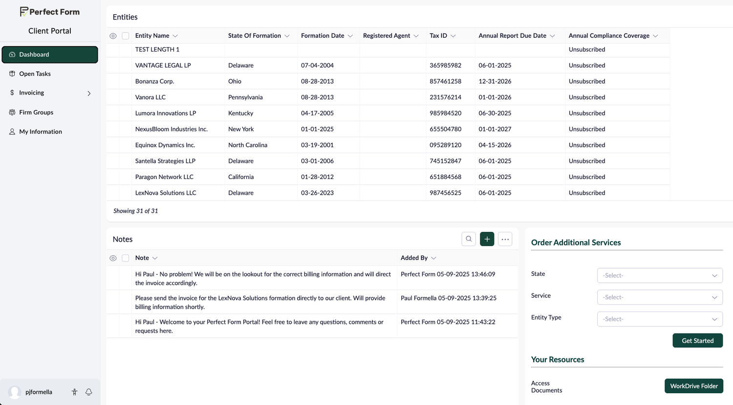 Entity Formation & Corporate Compliance Services | Perfect Form
