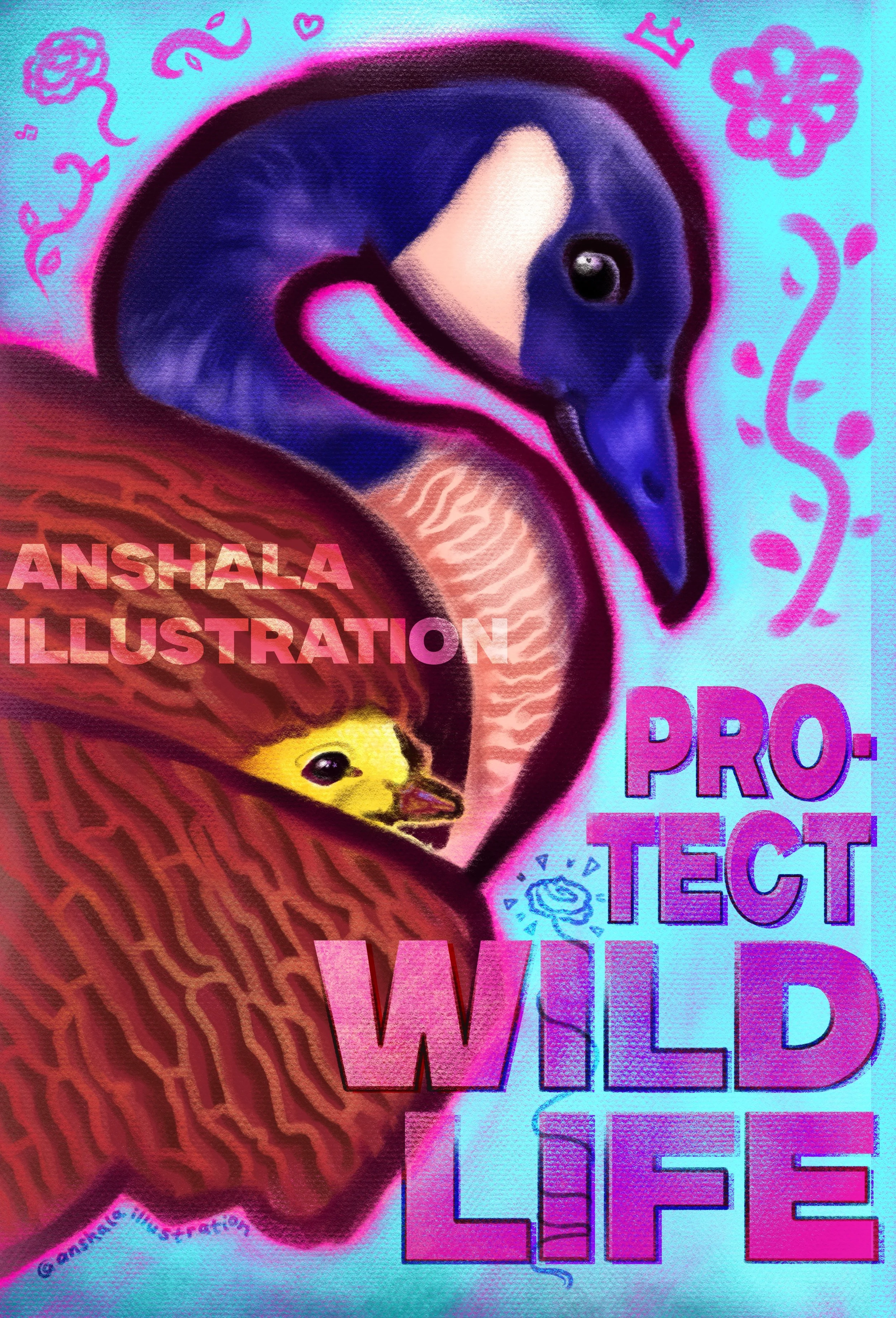 "Protect Wildlife" full single page