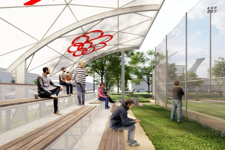 Proposition de réutilisation de la toiture du Stade