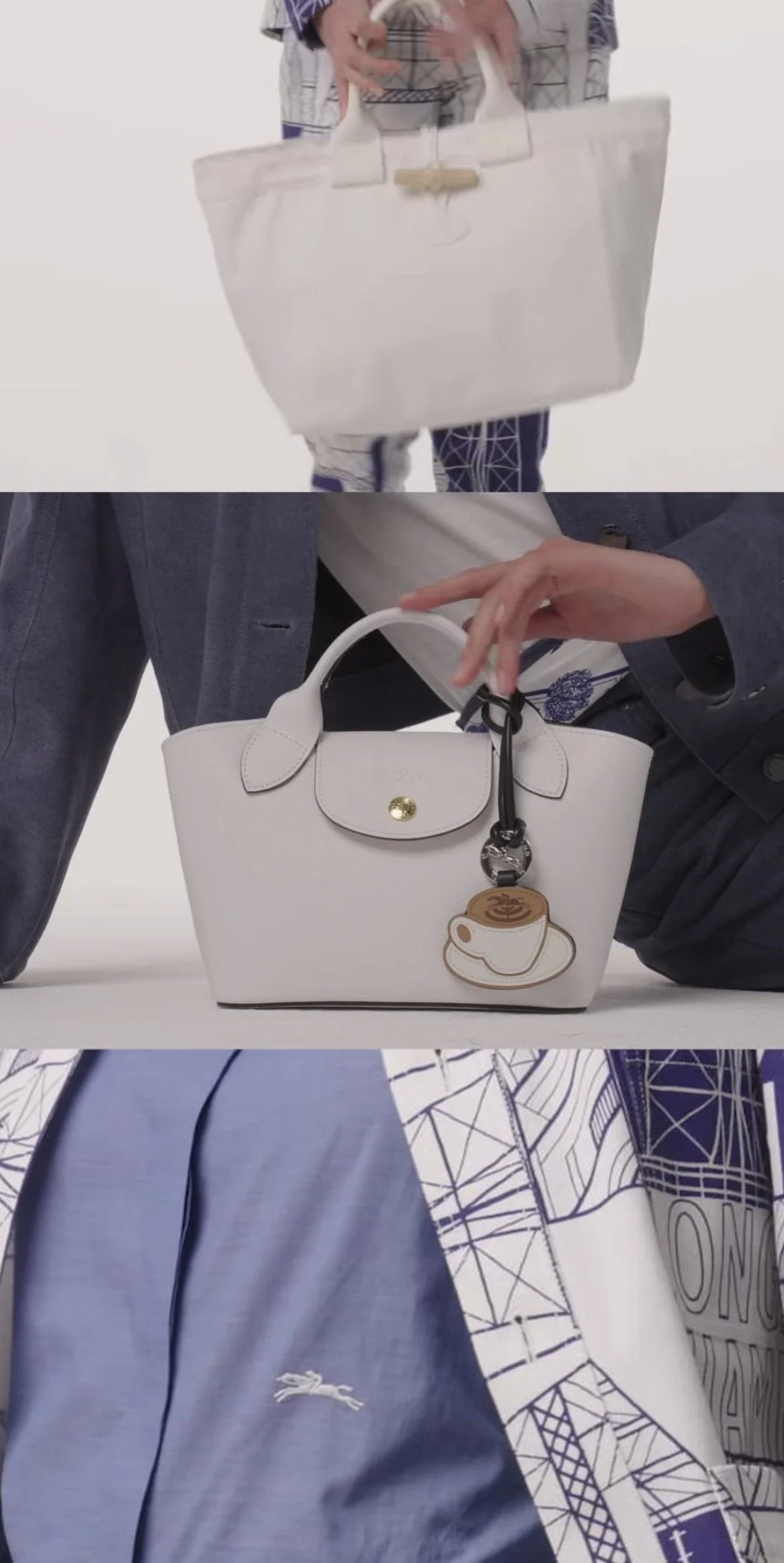 Longchamp F/W 2025 lookbook — assisting Kyanisha Morgan