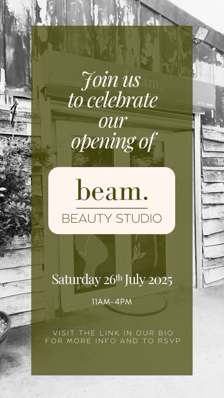 You’re cordially invited!
Please join us on Saturday 26th July, 11am-4pm for our launch event. We’ll have:
• Launch day only exclusive discounts on treatments
• A chance to ask questions and meet myself (Keely) and @morganrobyn