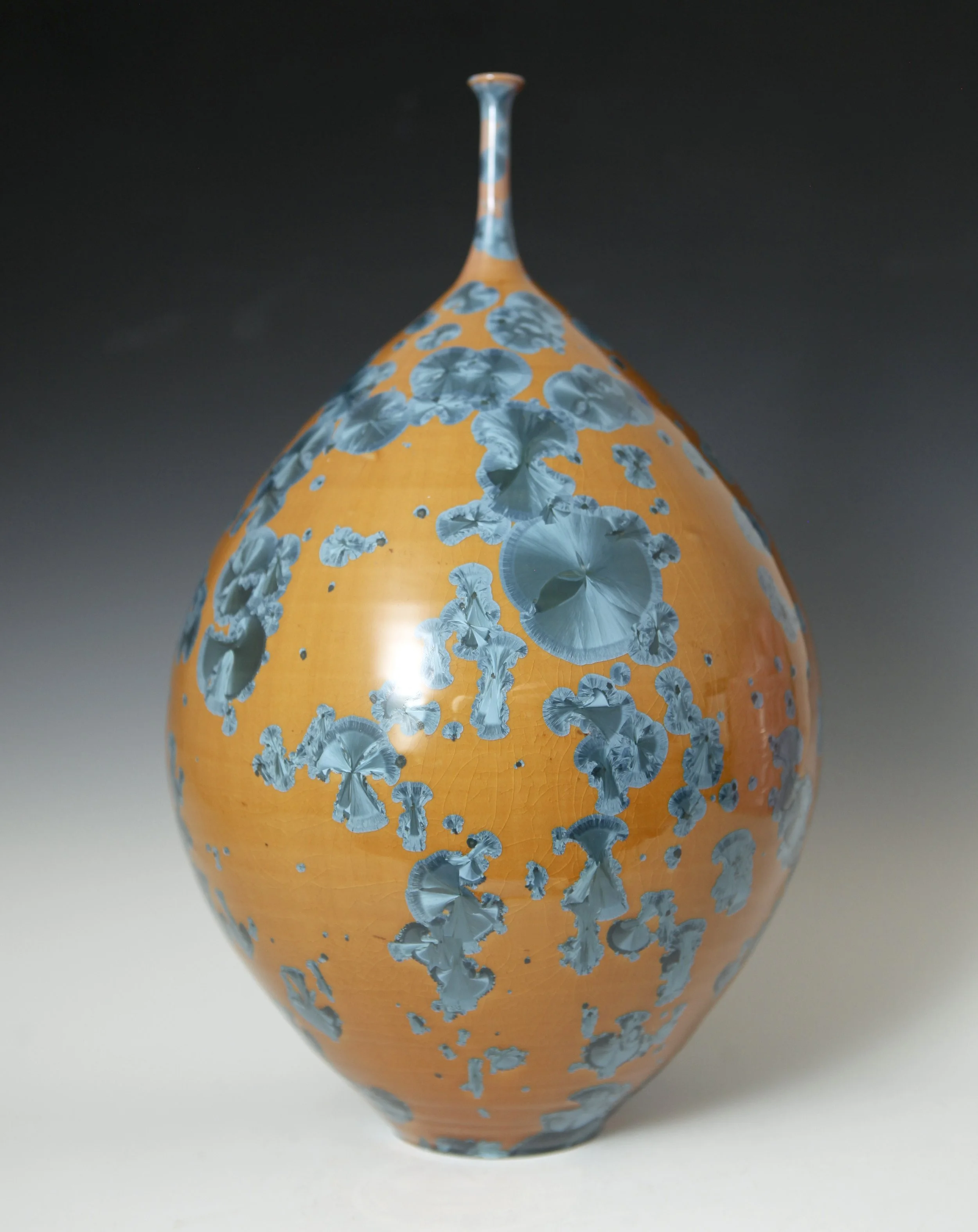 Joshua Schottenstein - Blue/Orange Crystalline Glaze
