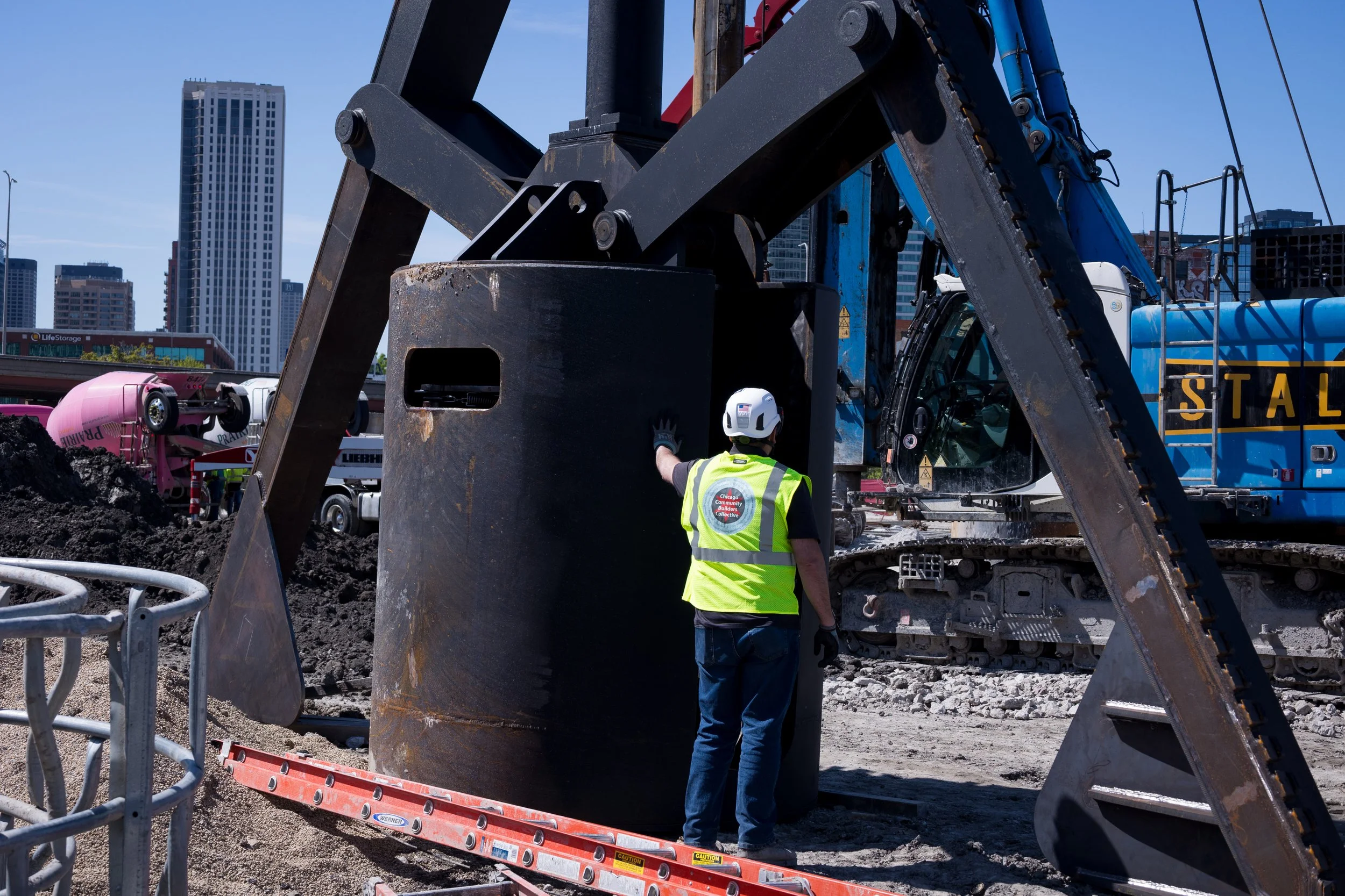 Crews drilled a 21-foot bell to meet casino specs. 