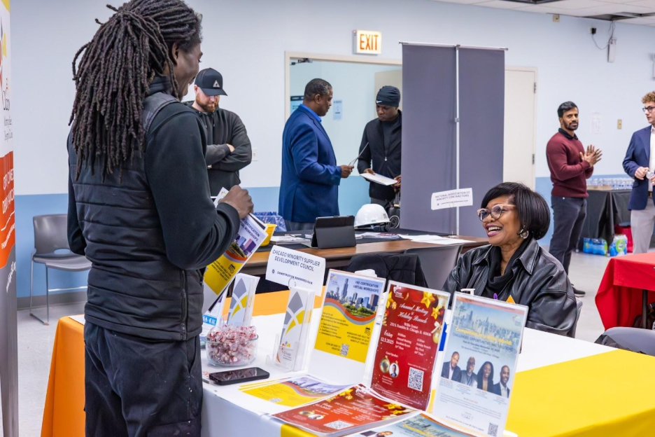  The fair presented a tremendous networking opportunity for community partners, small business owners, and jobseekers. &nbsp; 