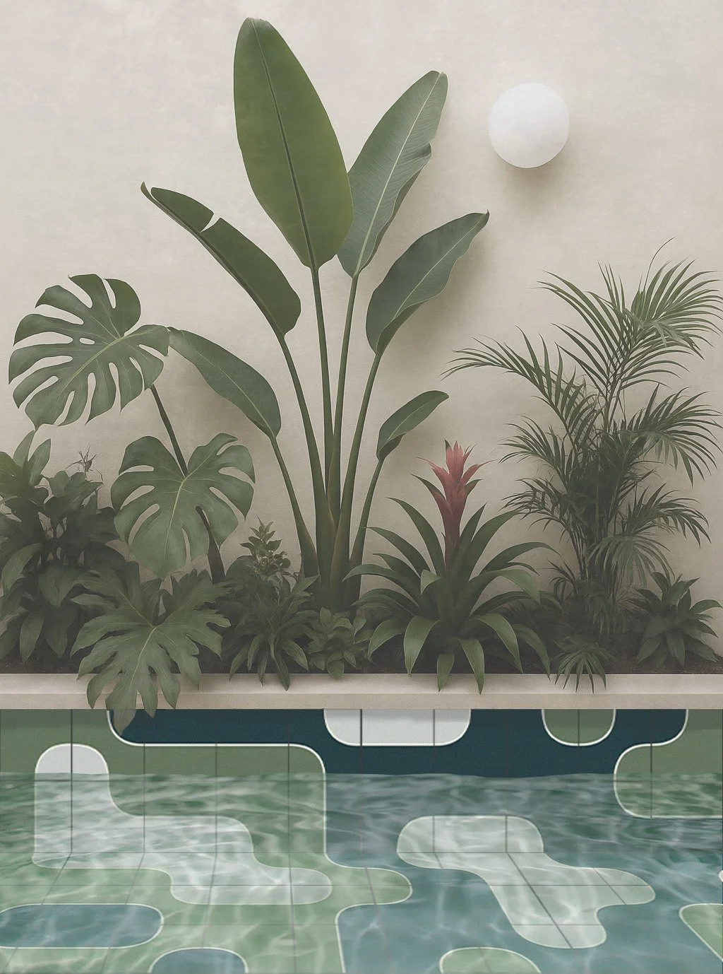 Case study of the Algaiarens collection as a pool covering.