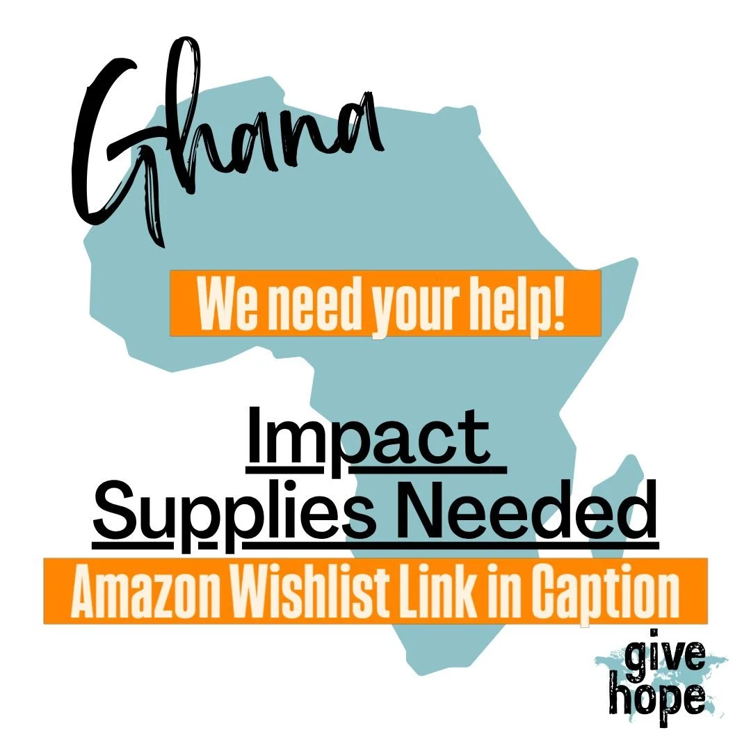 Our Impact Team needs your help!  Would you consider purchasing ministry supplies for Ghana from our Amazon Wishlist?? Linked here or in bio: https://www.amazon.com/hz/wishlist/ls/10IEZ17CF9APJ?ref_=wl_share

#donatesupplies #amazonwishlist #givehope