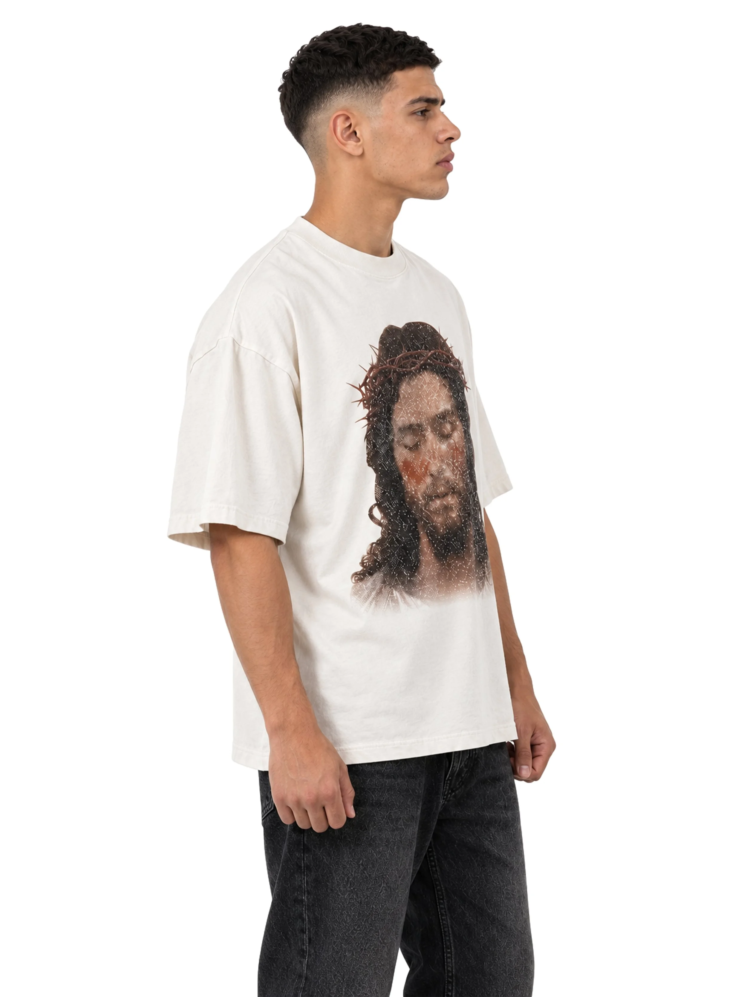 Squarespaces_0000_Side-profile model in off-white tee.jpg