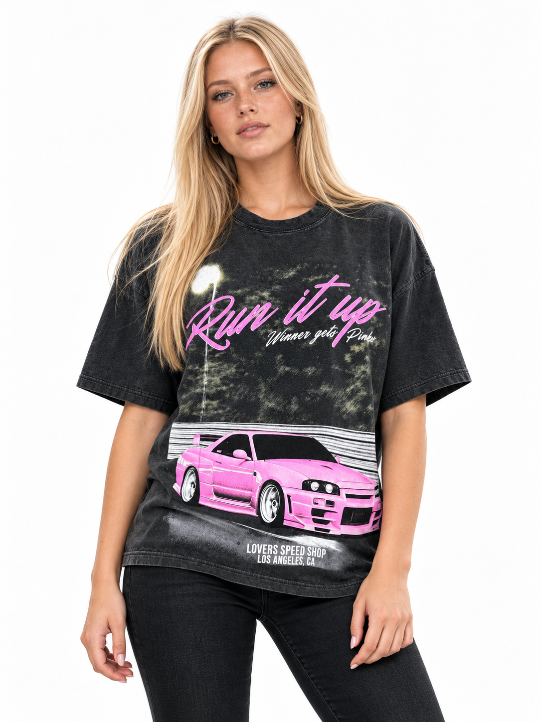 Run It Up GTR Vintage Washed Tee Shirt