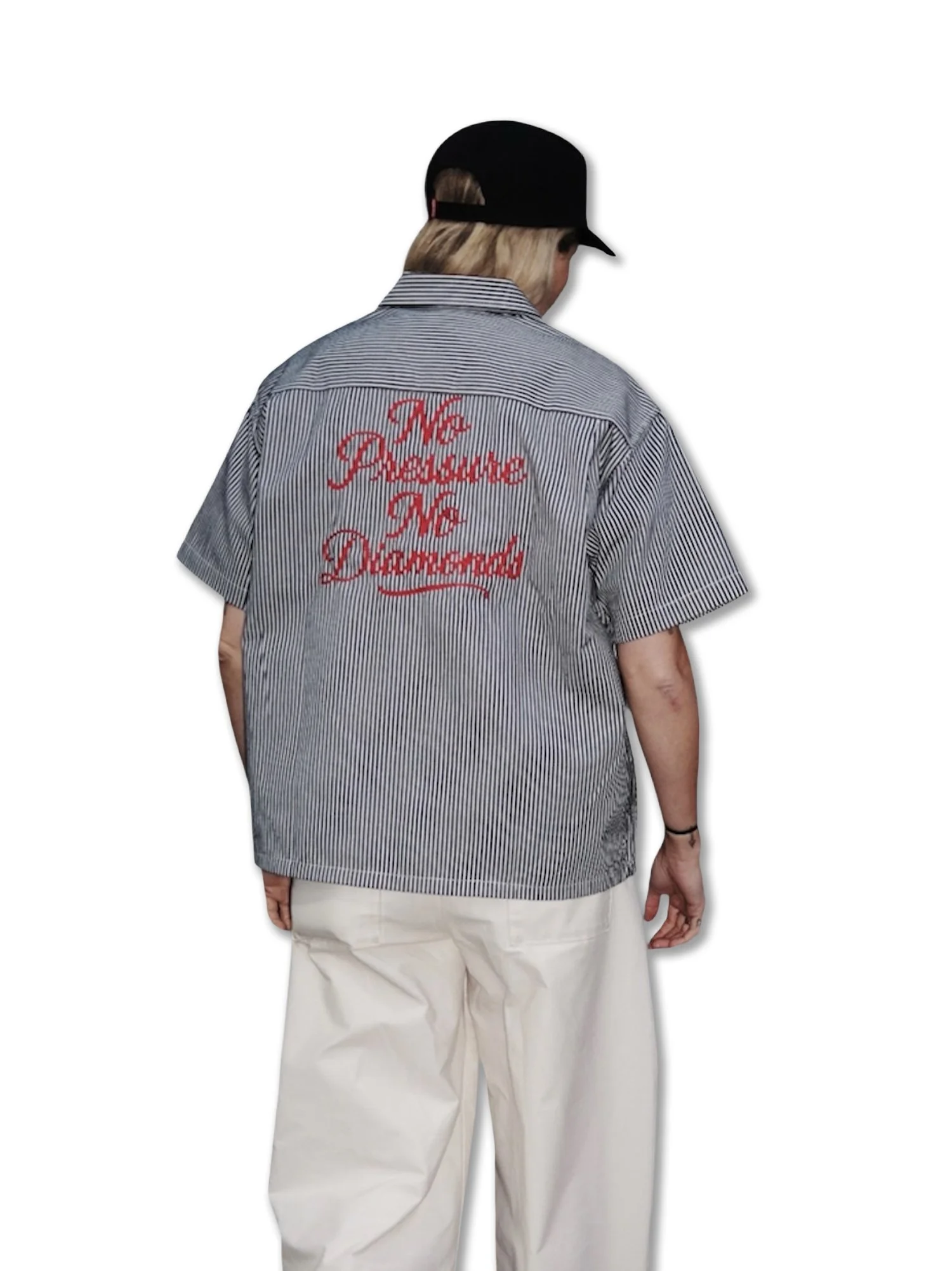 No Pressure No Diamonds Button Down Work Shirt