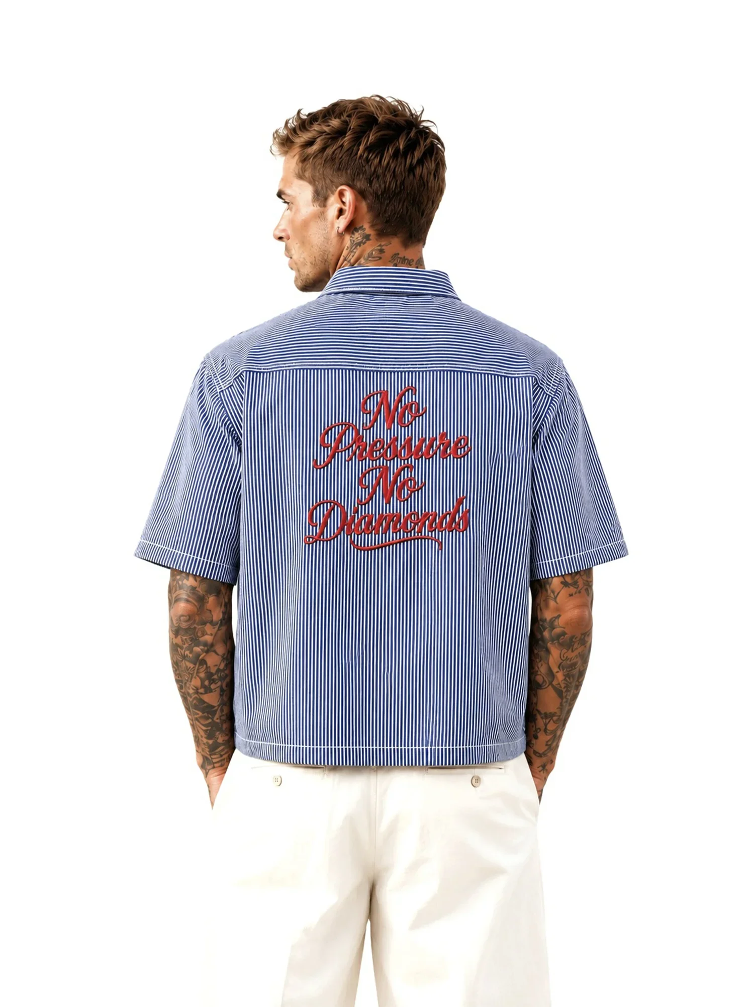 No Pressure No Diamonds Work Shirt Button-Up