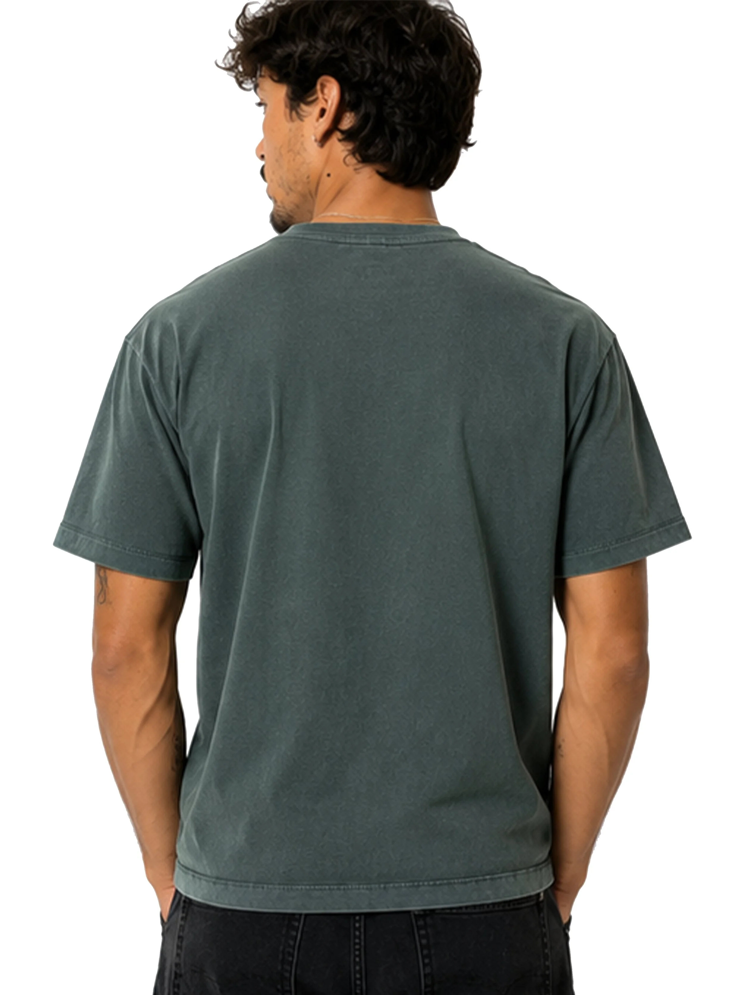 Hunter Green Vintage Washed Tee Shirt