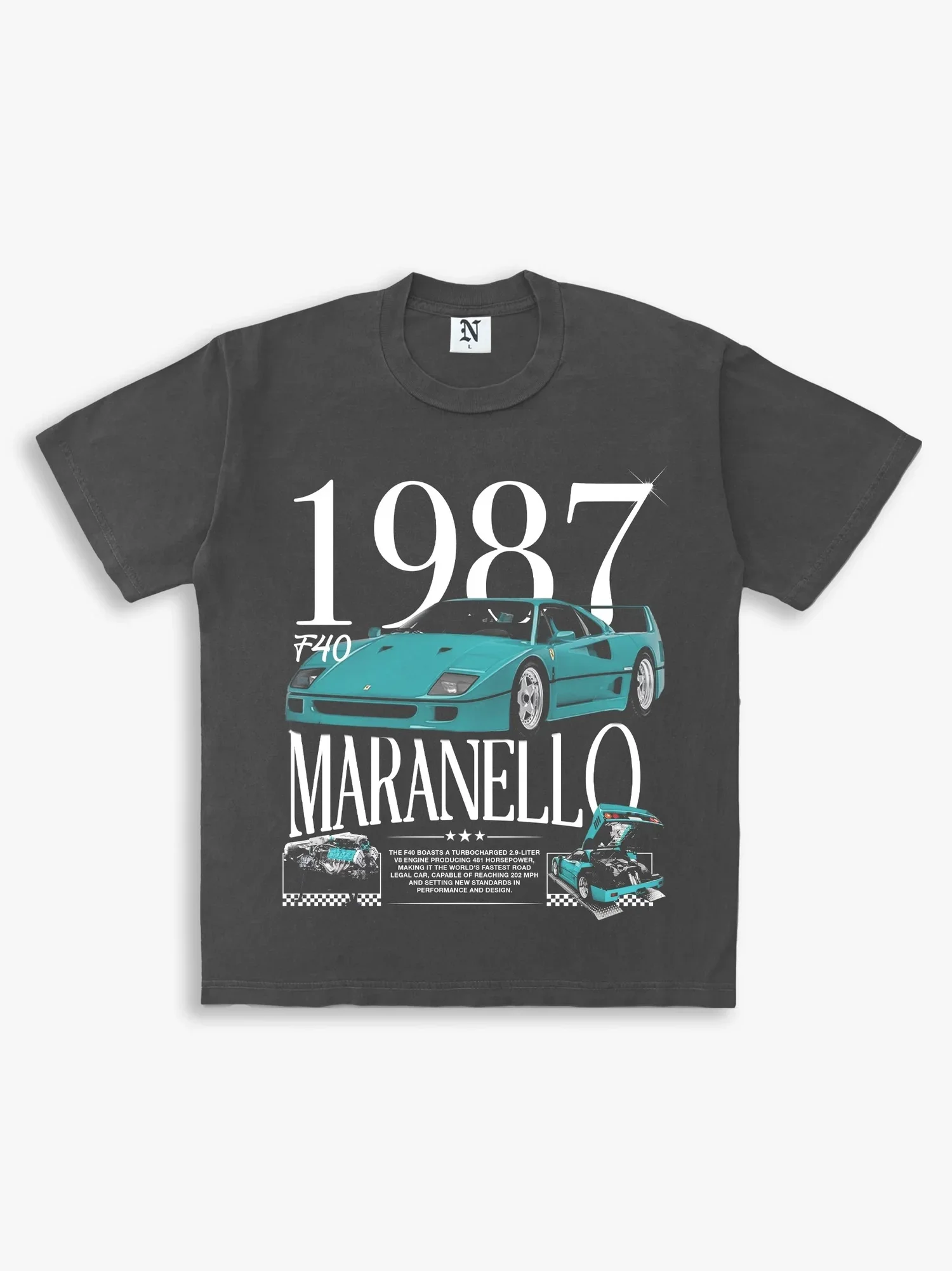 Maranello Vintage Washed Tee Shirt