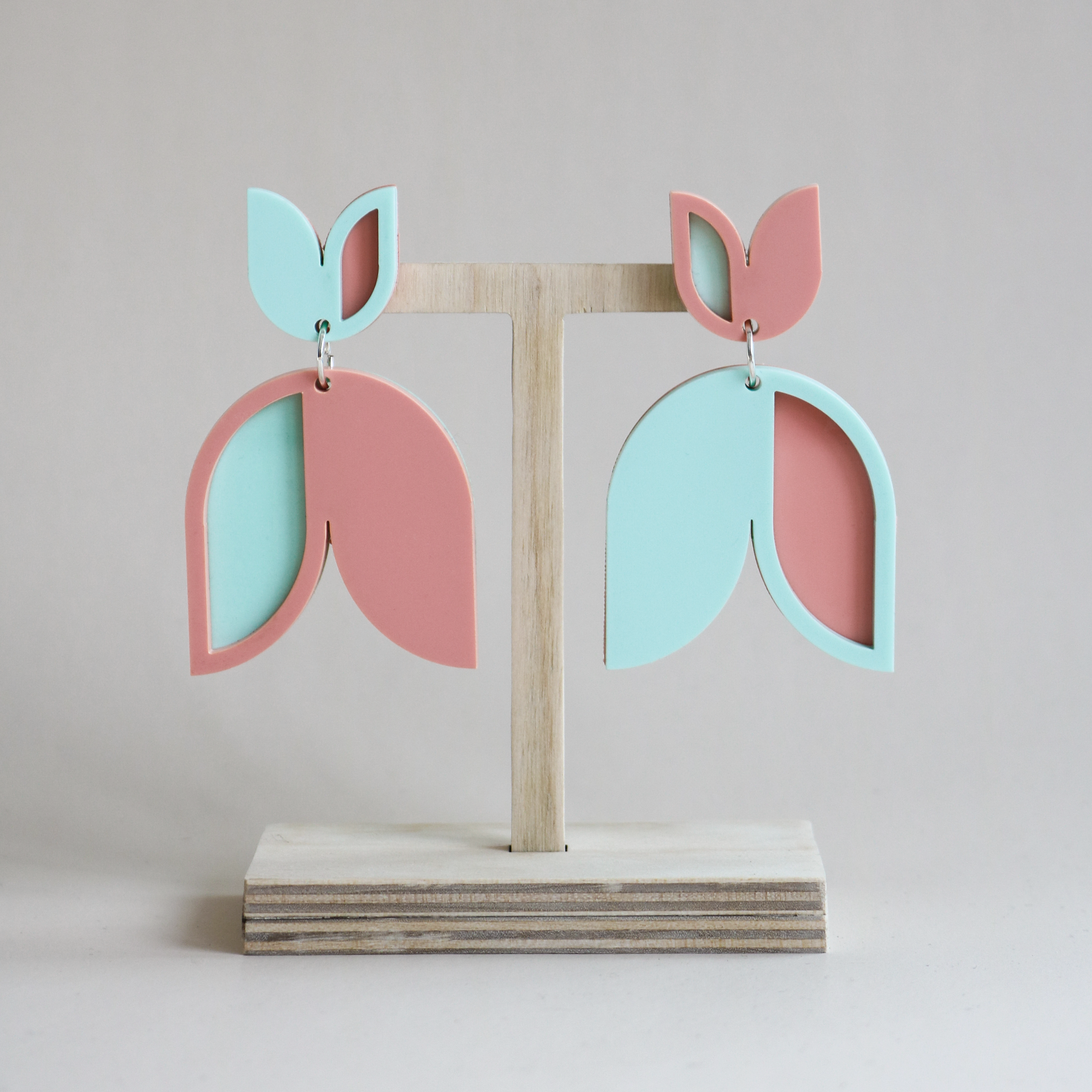 pastel dream tulip earrings