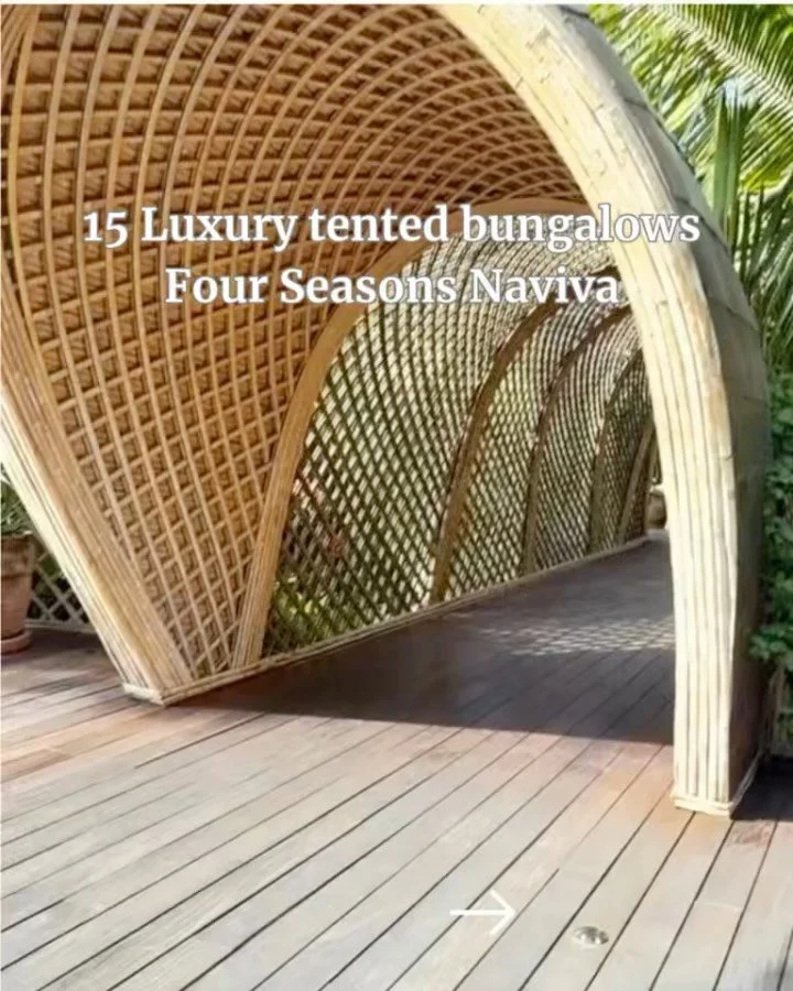 15 rooms. Total privacy. One of the most exclusive stays in Mexico 🇲🇽 

I got to see Naviva, A Four Seasons Resort in Punta Mita, and it&rsquo;s unlike any resort. Think luxury safari-style tents in the jungle overlooking the Pacific. 

Everything 