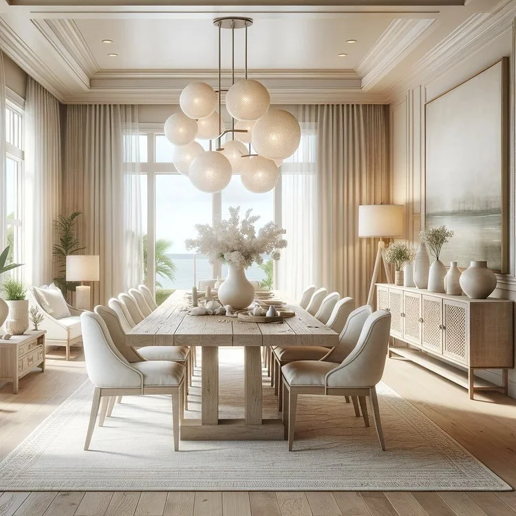 Beautiful Dining Room with neutral colors perfect for any occasion!

#diningroom #neutralcolors #interiordesign