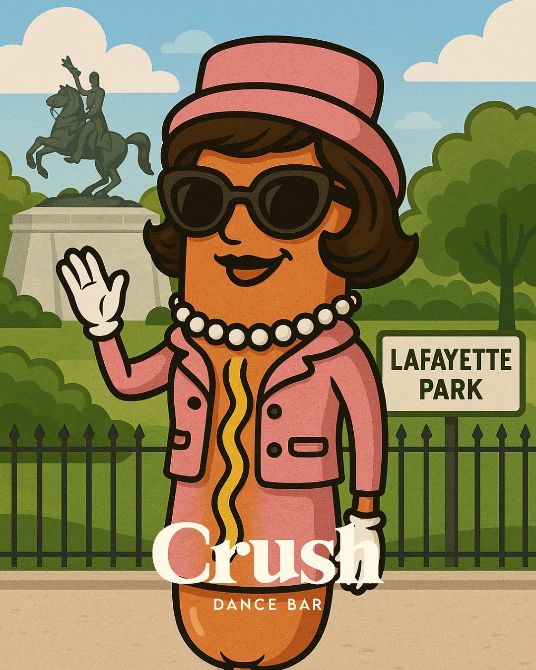 ✨ Join us for Sunday Tea &amp; Hot Dog Sunday in honor of Jackie &mdash; and the park she helped preserve for all.

Crush and @stratusfirm are teaming up with @thenationalmall to support the restoration of Lafayette Park, a project forever tied to Ja