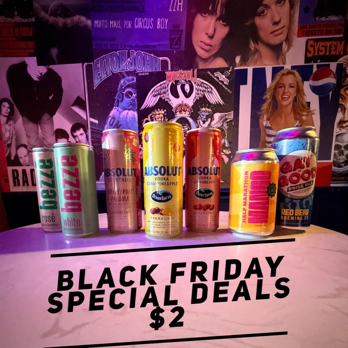 Black Friday Deals 
Take your pick of any of these for just $2 all night. Help us empty out some extra stock, while saving a few bucks.
(Don&rsquo;t forget about our Black Friday Gift Card Sale. 50% bonus add today only)