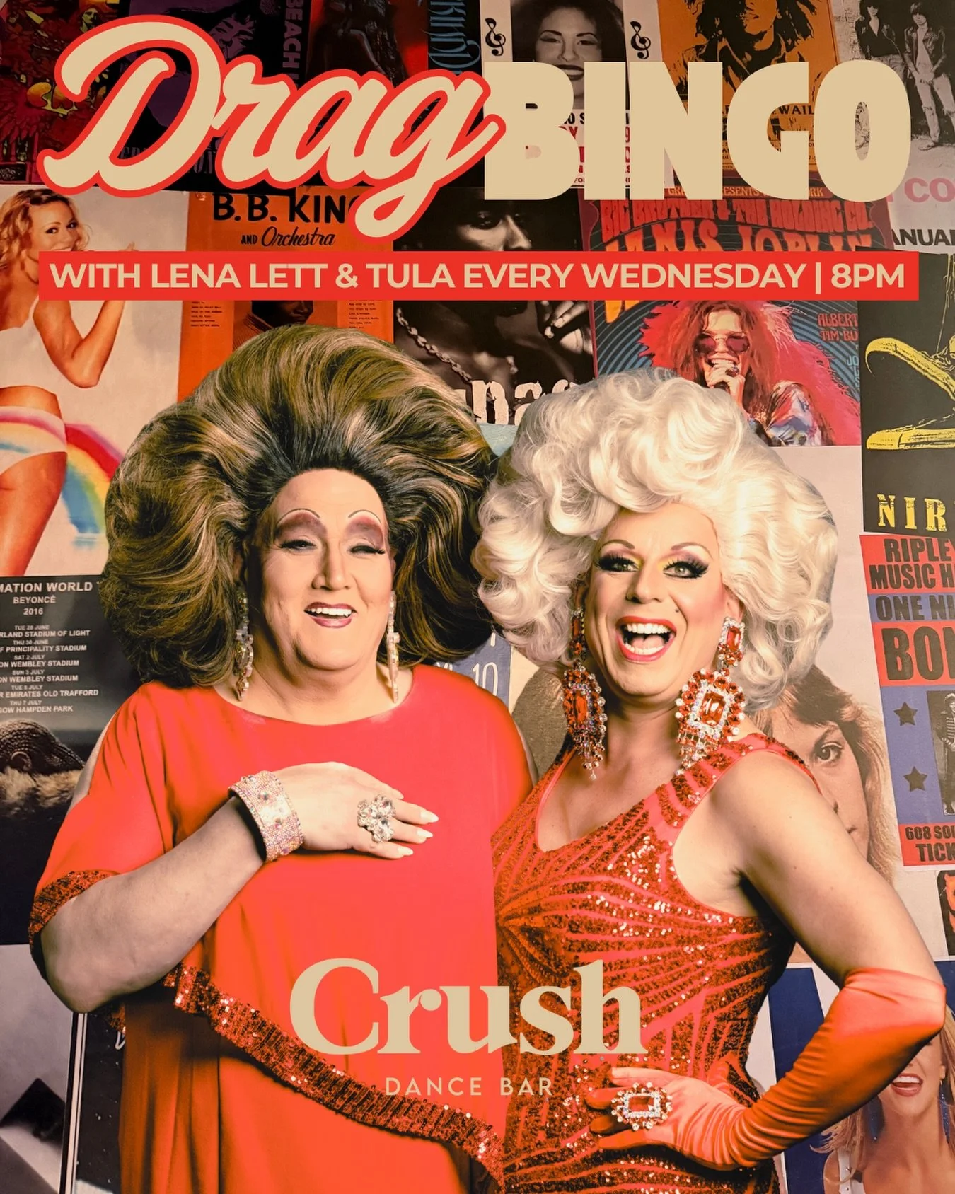 🎉 BINGO IS BACK, BABY! 🎉
Drag Bingo returns this Wednesday at 8PM with the iconic @empresslena and @the_lady_tula 💄✨
Laughs, prizes, cocktails, and pure chaos&mdash;just the way we like it.

#DragBingo #CrushDC #BingoIsBack #DCDrag #WednesdayVibes