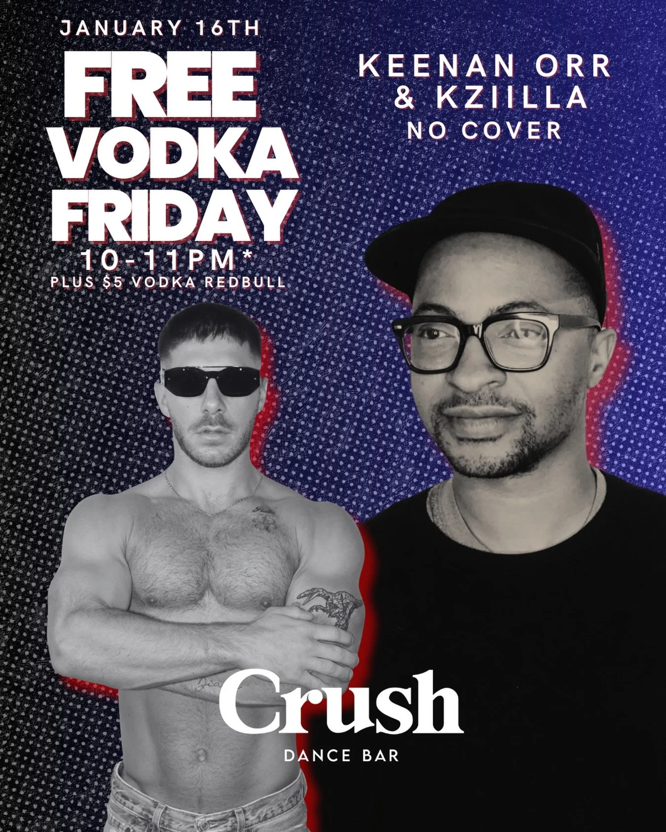 FREE VODKA.
NO COVER.
@keenanorrdc &amp; @kziilla 😈🔥
#CrushDC #FreeVodkaFriday #DCParty