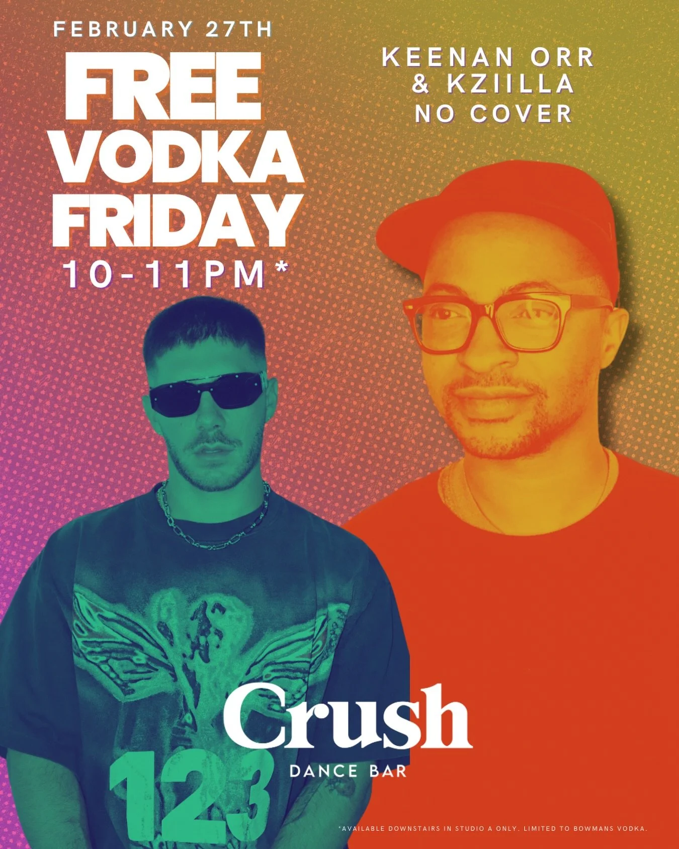 FREE VODKA FRIDAY 🍸

@keenanorrdc &amp; @kziilla 
NO COVER

#CrushDC #FreeVodkaFriday #DCNightlife