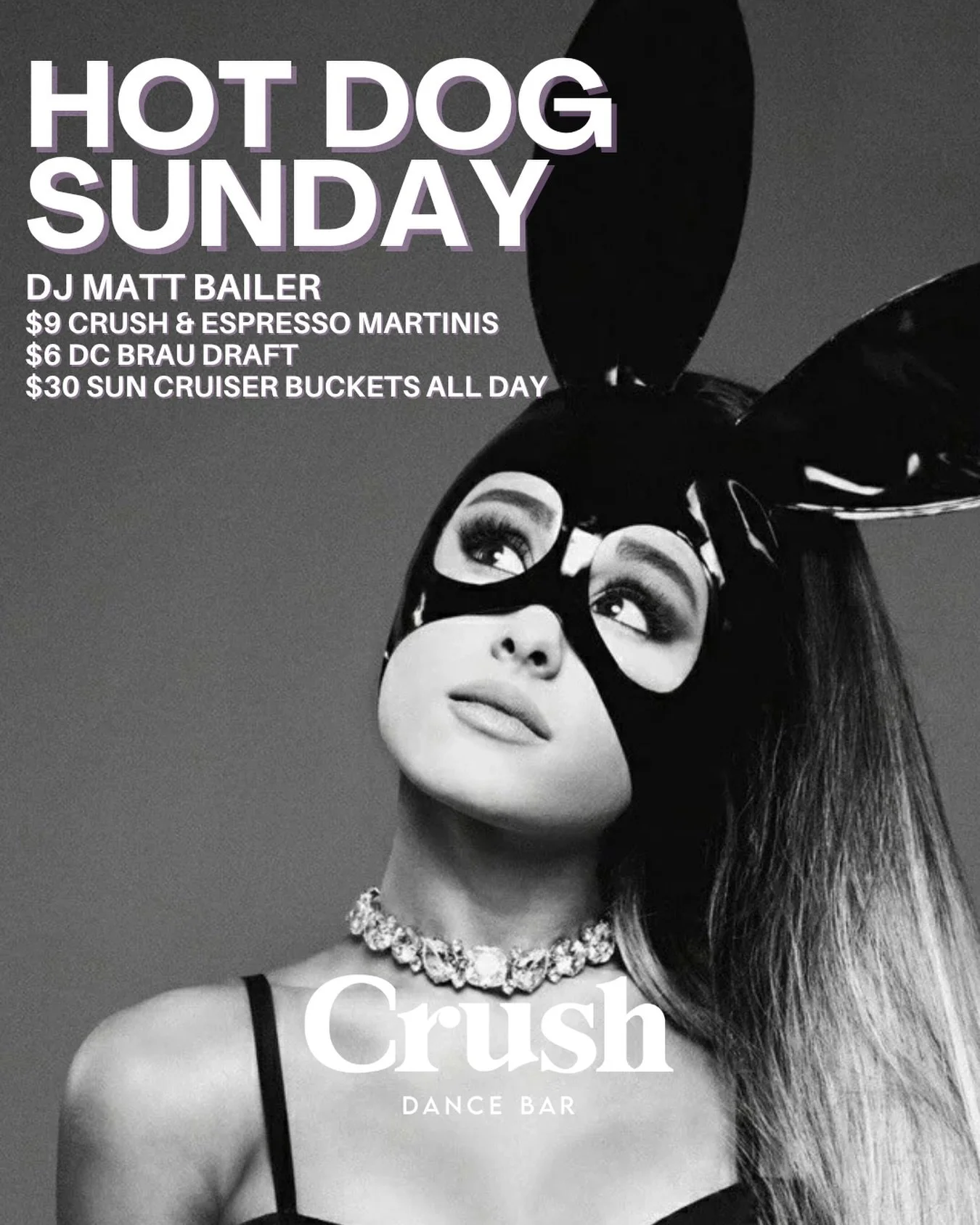 I want it, I got it&hellip; 🍸🐰

EASTER HOT DOG SUNDAY is serving
✨ bunny realness
✨ pop diva energy
✨ bottomless vibes (emotionally, at least)

DJ Matt Bailer at 4PM
$9 espresso martinis + crushes
$6 DC Brau
$30 buckets

thank u, next&hellip; drink
