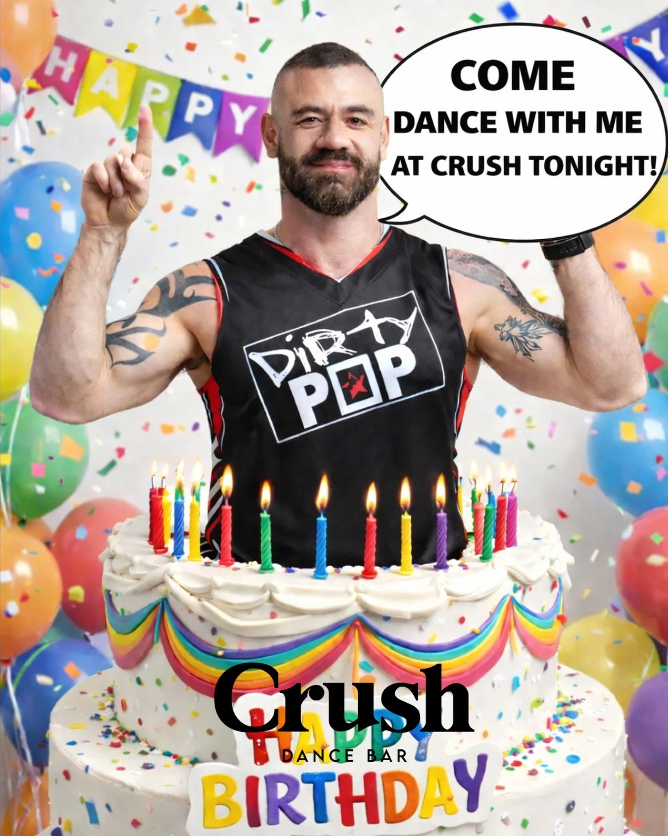 It&rsquo;s @drewdoesdallasddd birthday!  Come dance and celebrate with him tonight 🎂 10PM | No Cover