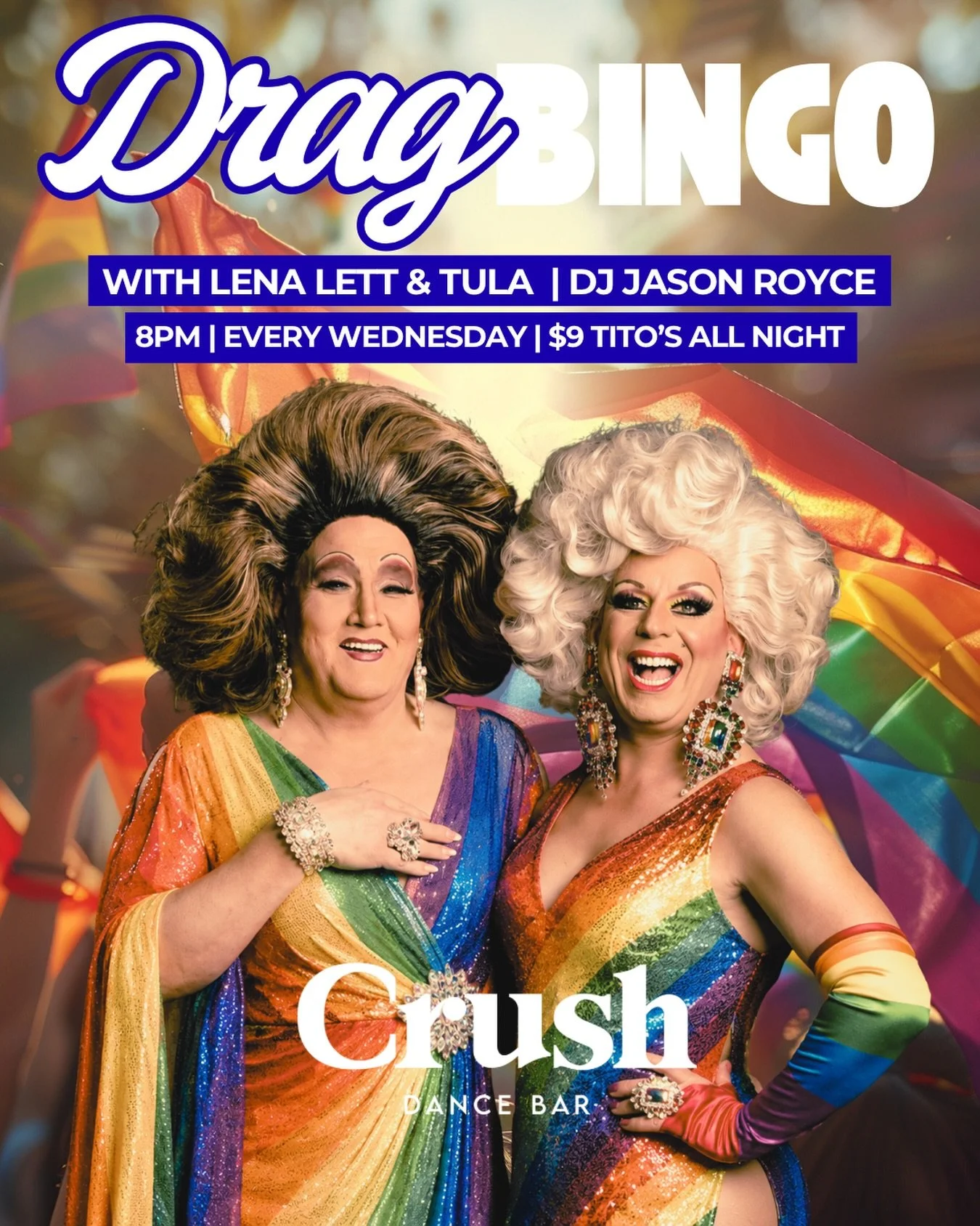 🌈 Kick off Pride Month with Drag Bingo!🌈

Join Lena Lett &amp; Tula every Wednesday at 8PM for laughs, prizes, and plenty of Pride spirit. Plus, enjoy $9 Tito&rsquo;s all night and music from DJ Jason Royce. 🏳️&zwj;🌈✨

📍 2007 14th St NW
🗓️ Ever