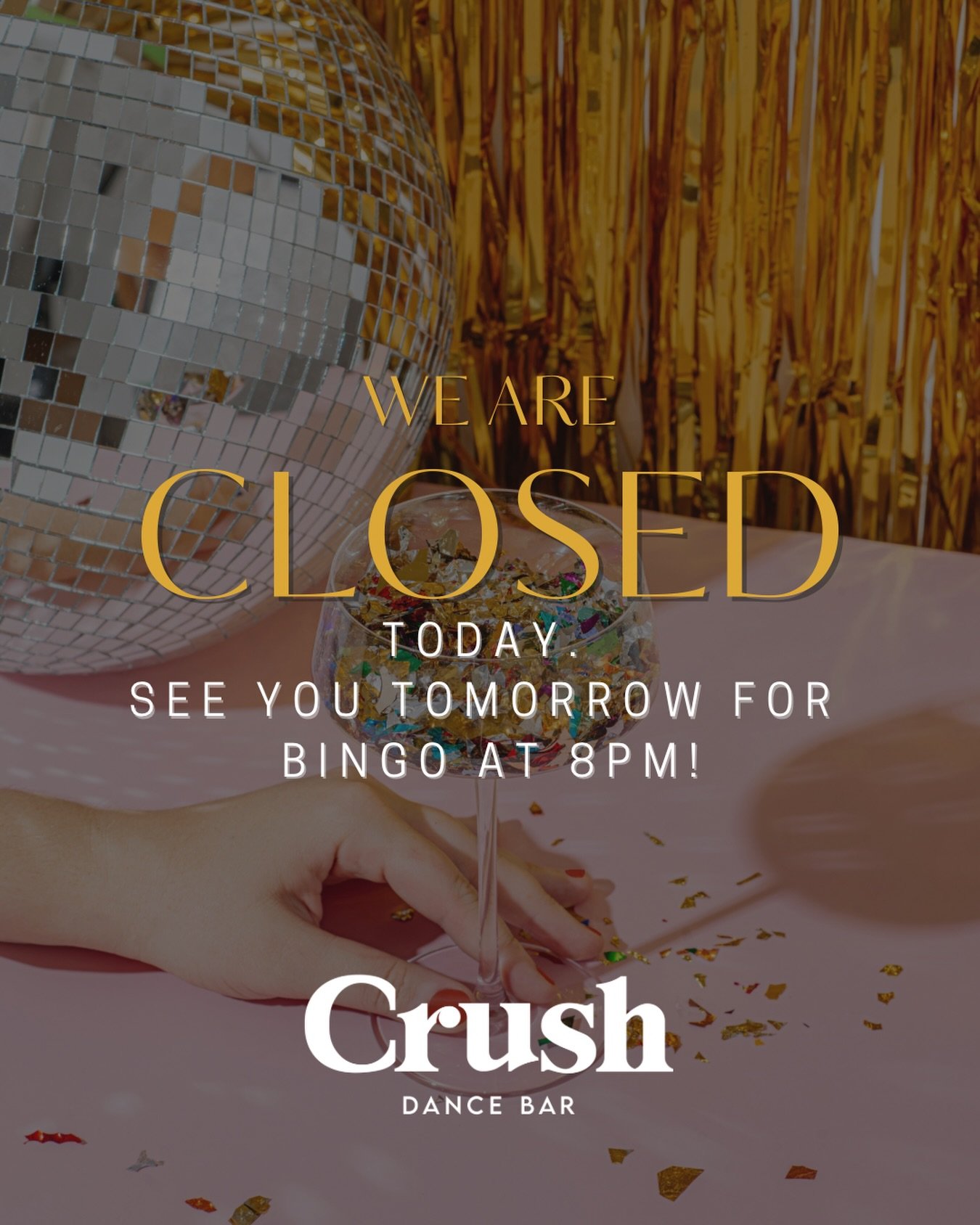 We need a little disco nap today. See you tomorrow for Bingo! 🪩