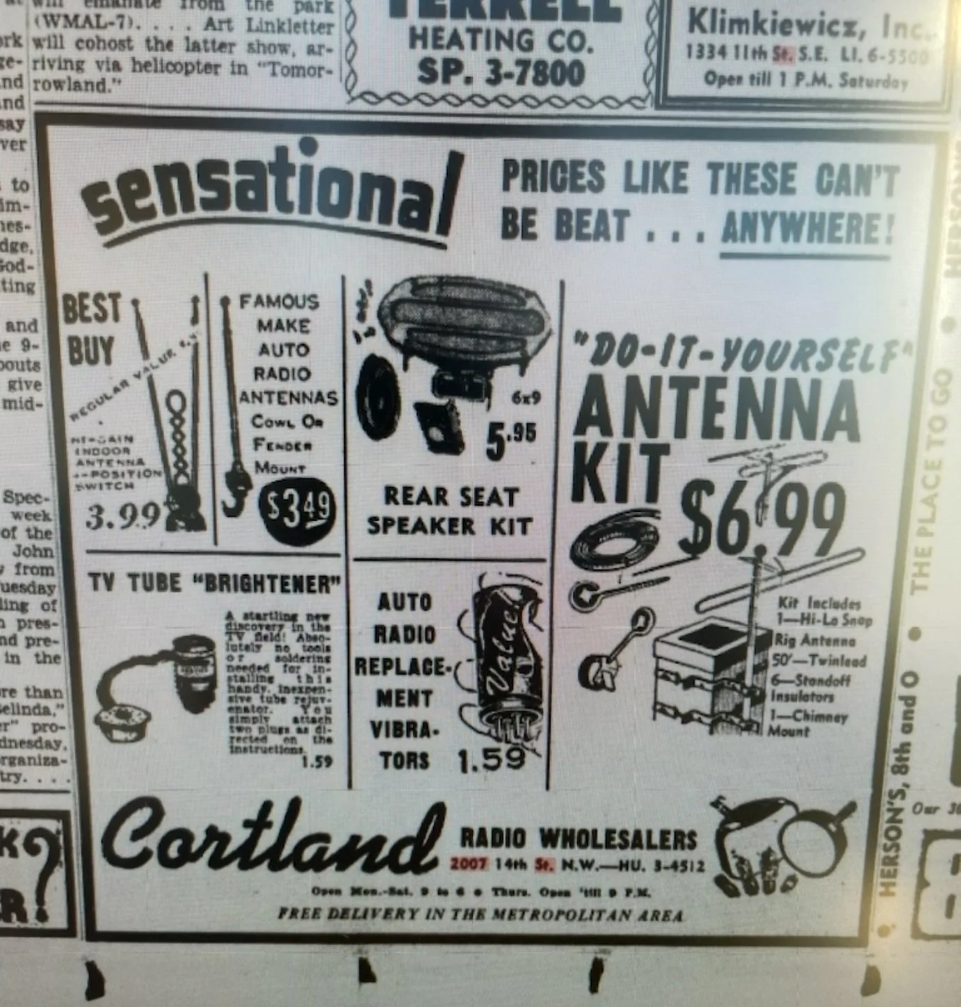 Here&rsquo;s a peek at what Crush was in the latter years of U Street&rsquo;s Black Broadway Era. Far before Marvin and a Subway Shop, this ad is from June 1959. It&rsquo;s also what Crush built their vibes around. Antique radios and musical referenc