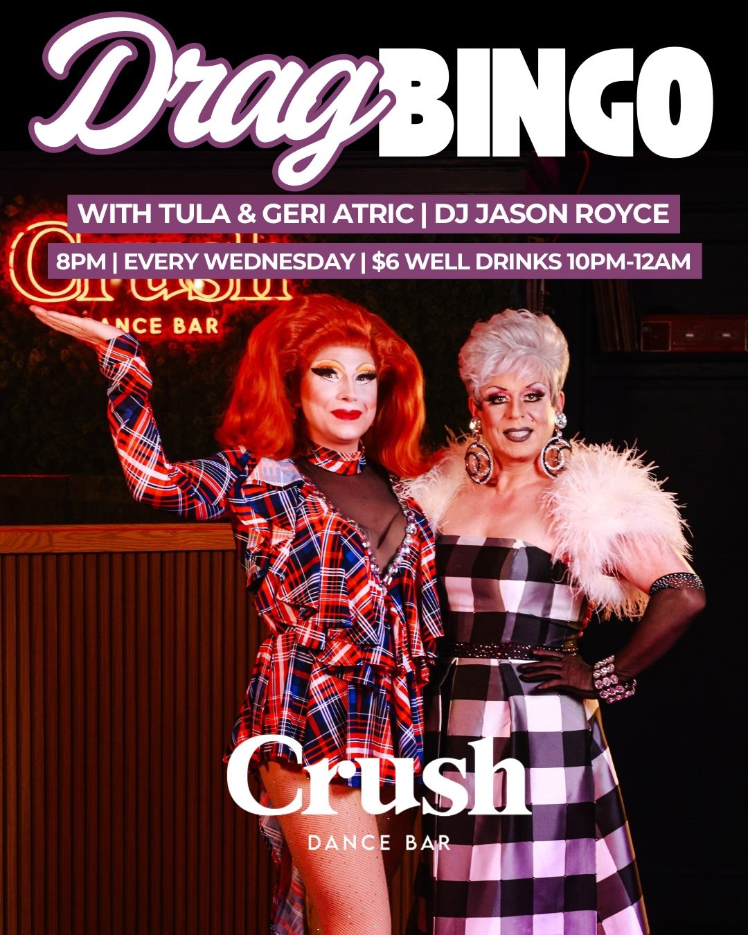 Wednesday is for Bingo! 🎱✨

Join Tula &amp; Geri Atric with DJ Jason Royce at 8PM &mdash; plus a special performance by Miss Adams Morgan! 👑

🍸 Happy Hour 5-7PM | $6 Well Drinks 10PM&ndash;12AM
📅 Wednesday, September 9
📍 2007 14th St NW