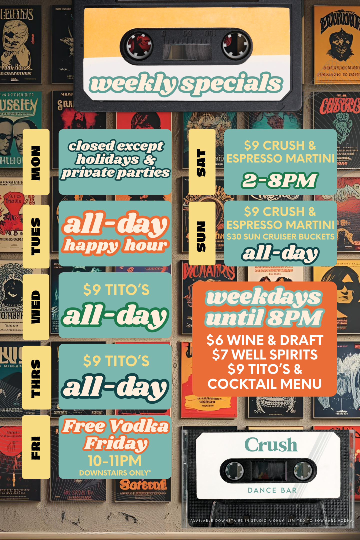 Best Happy Hour in DC Crush Bar