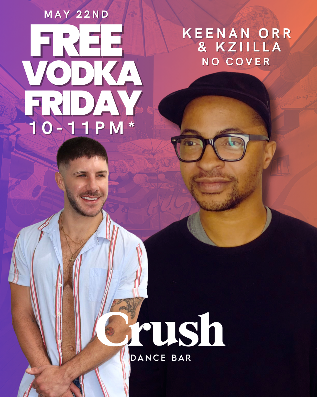 Free Vodka Friday at Crush