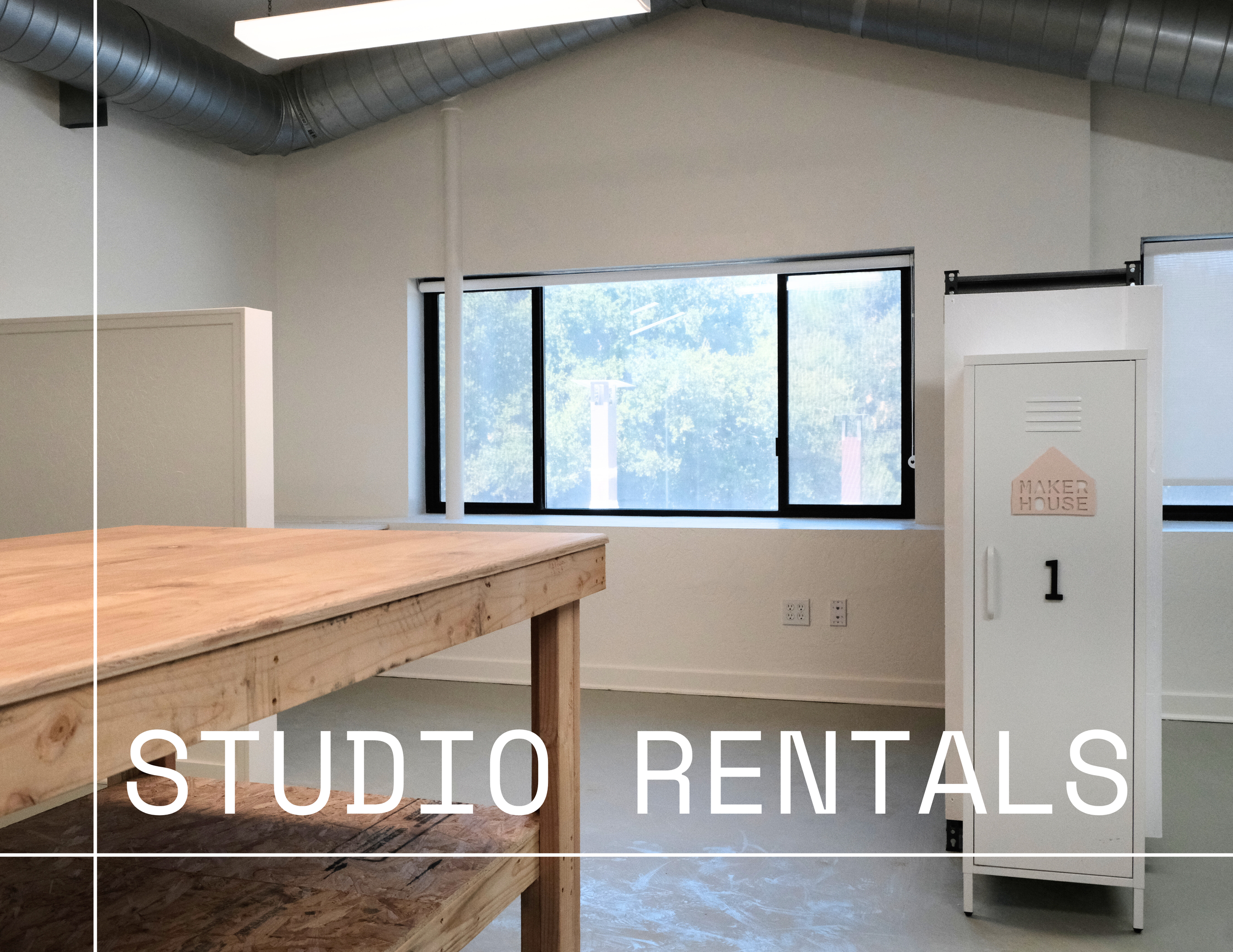 Studio Rental — MAKER HOUSE