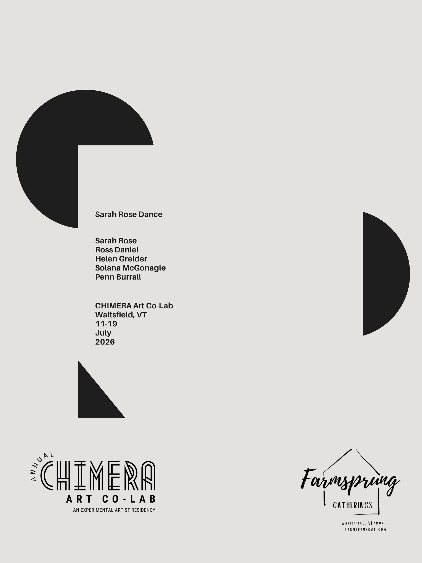 Sarah Rose Dance at CHIMERA Art Co-Lab